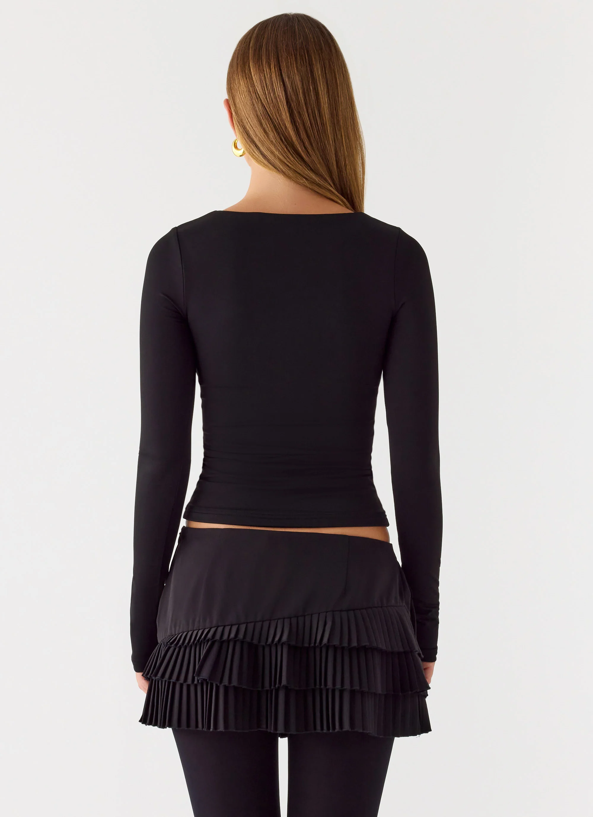 Skyler Mini Skort - Black - Image 5