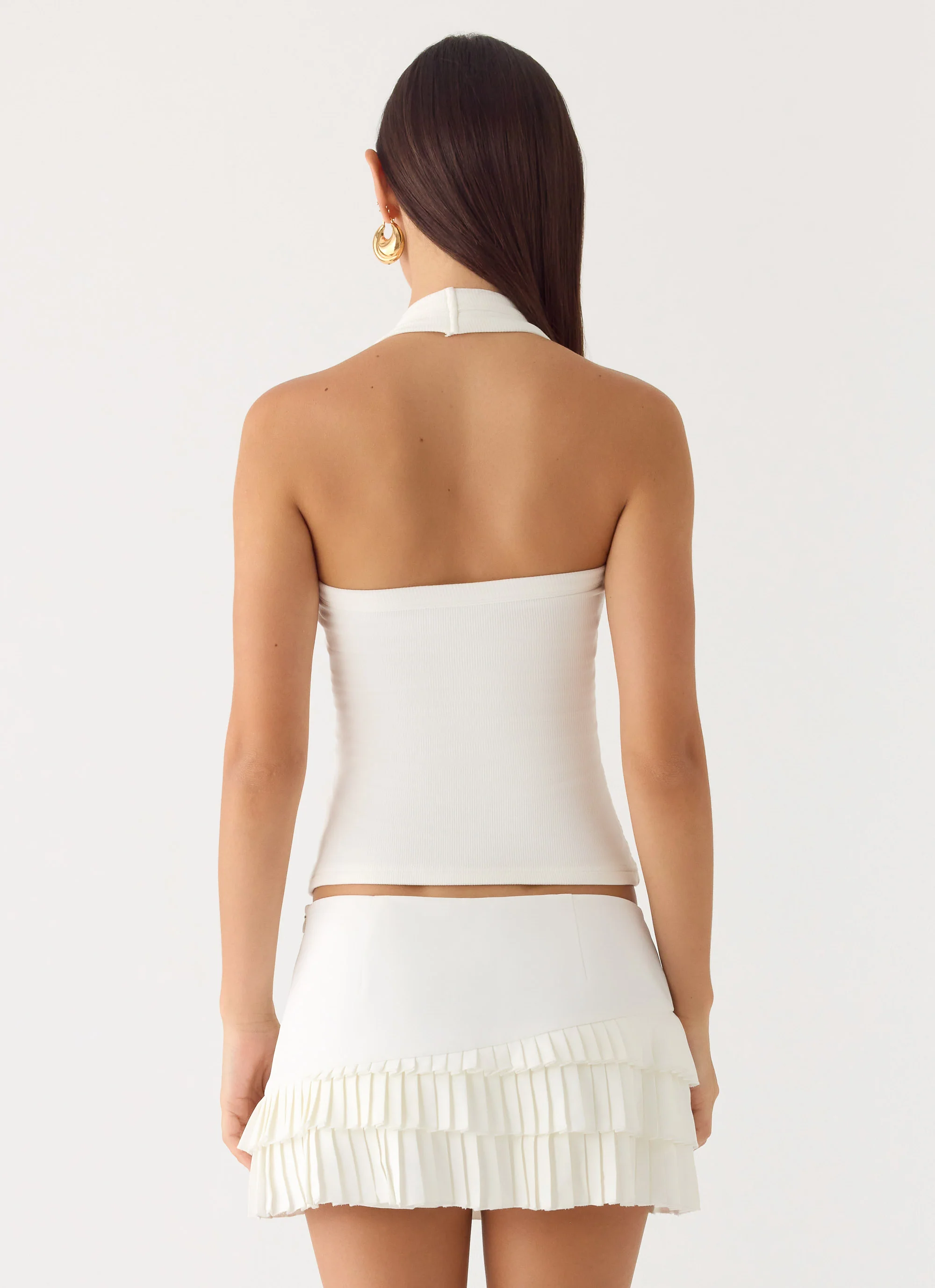 Skyler Mini Skort - White - Image 5