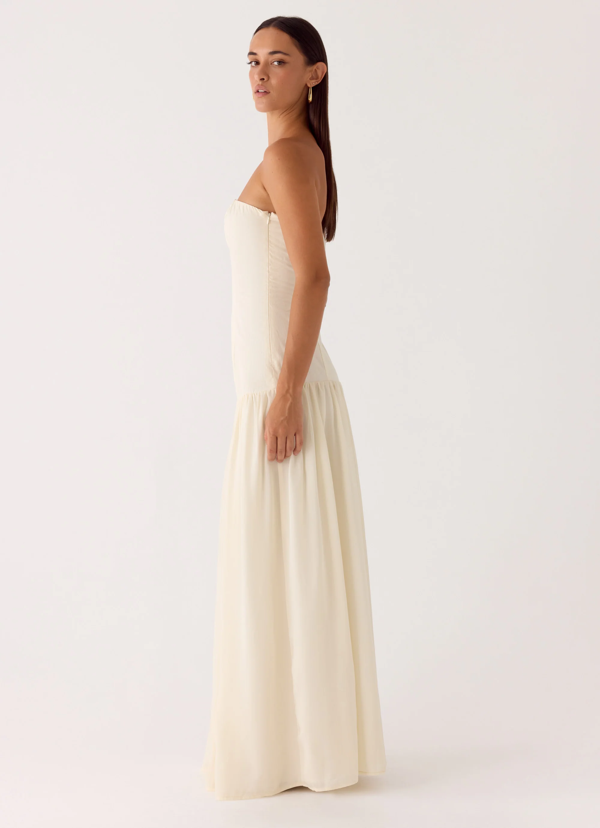 Slowing Tide Maxi Dress - Ivory - Image 2