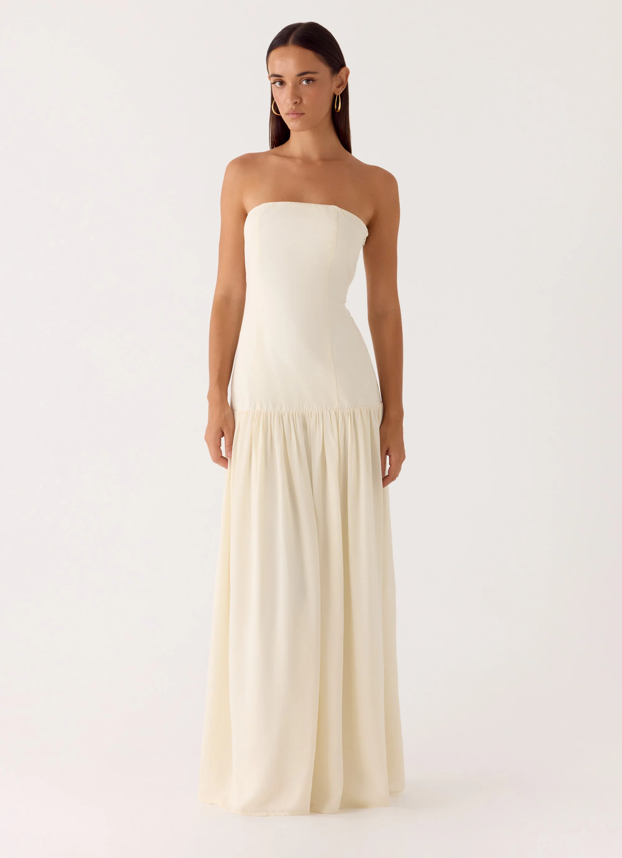 Slowing Tide Maxi Dress - Ivory - Image 4