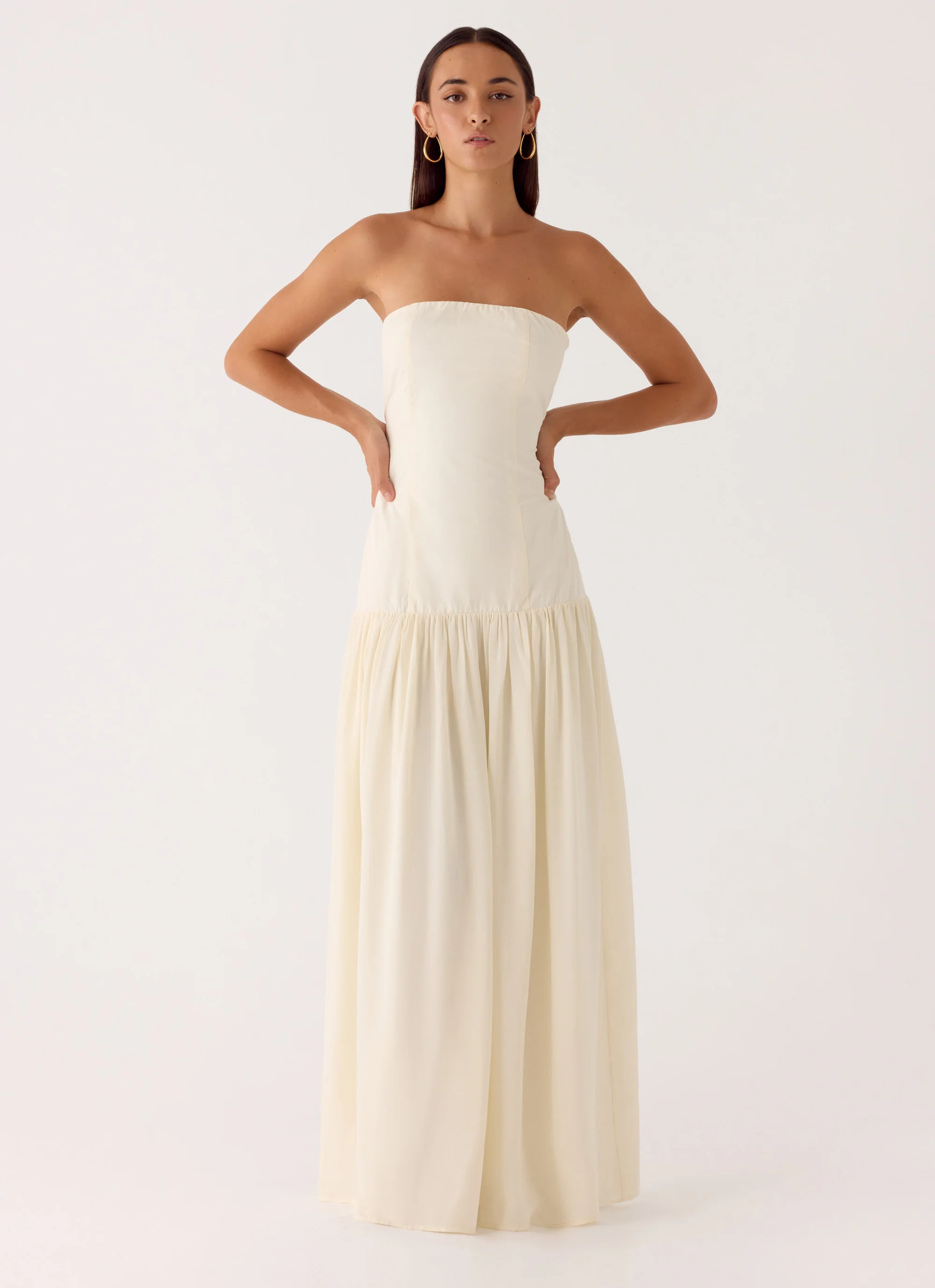 Slowing Tide Maxi Dress - Ivory - Image 5