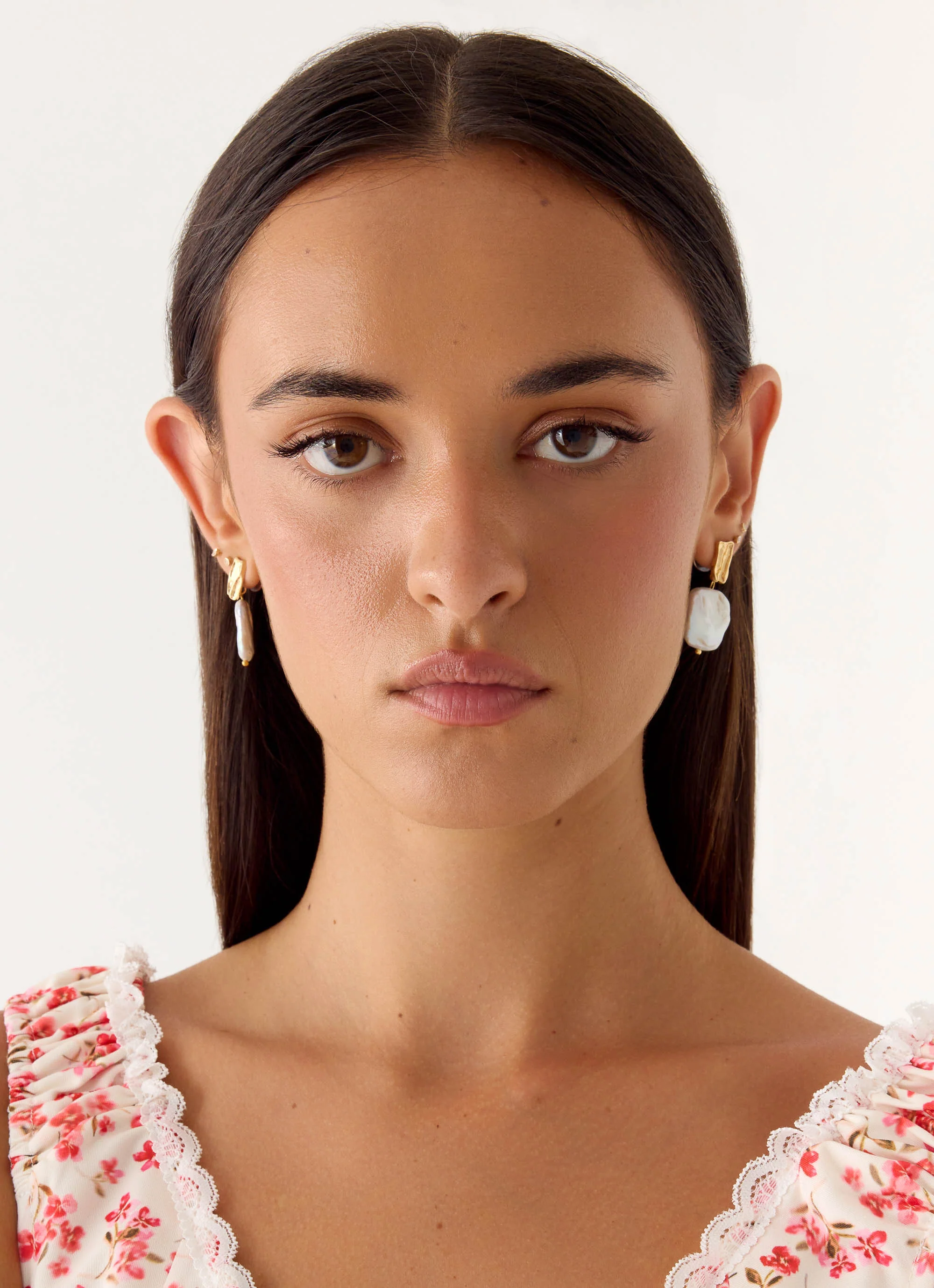 Soft Ember Earrings - Pearl - Image 3