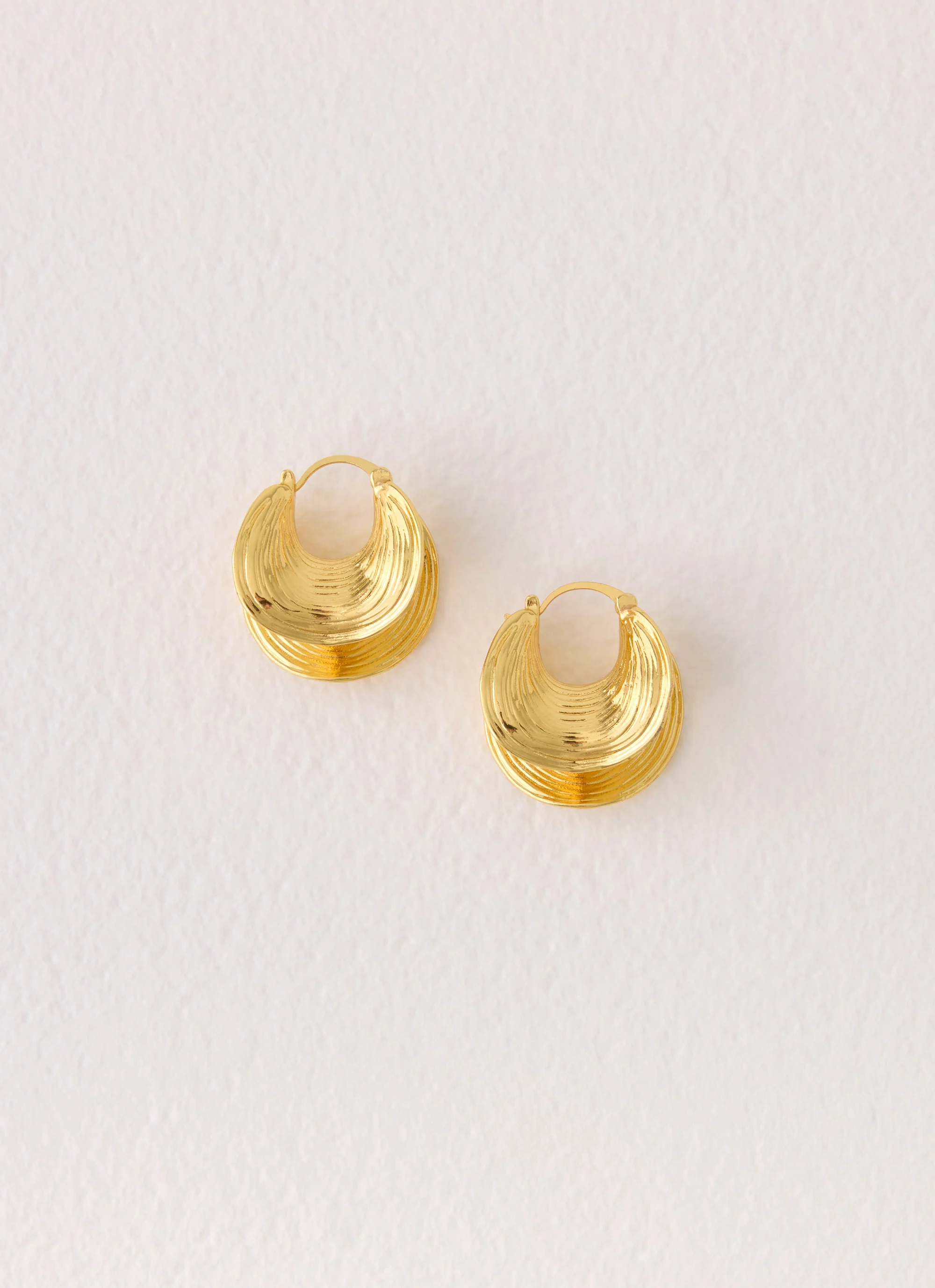 Sol Beam Earrings - Gold