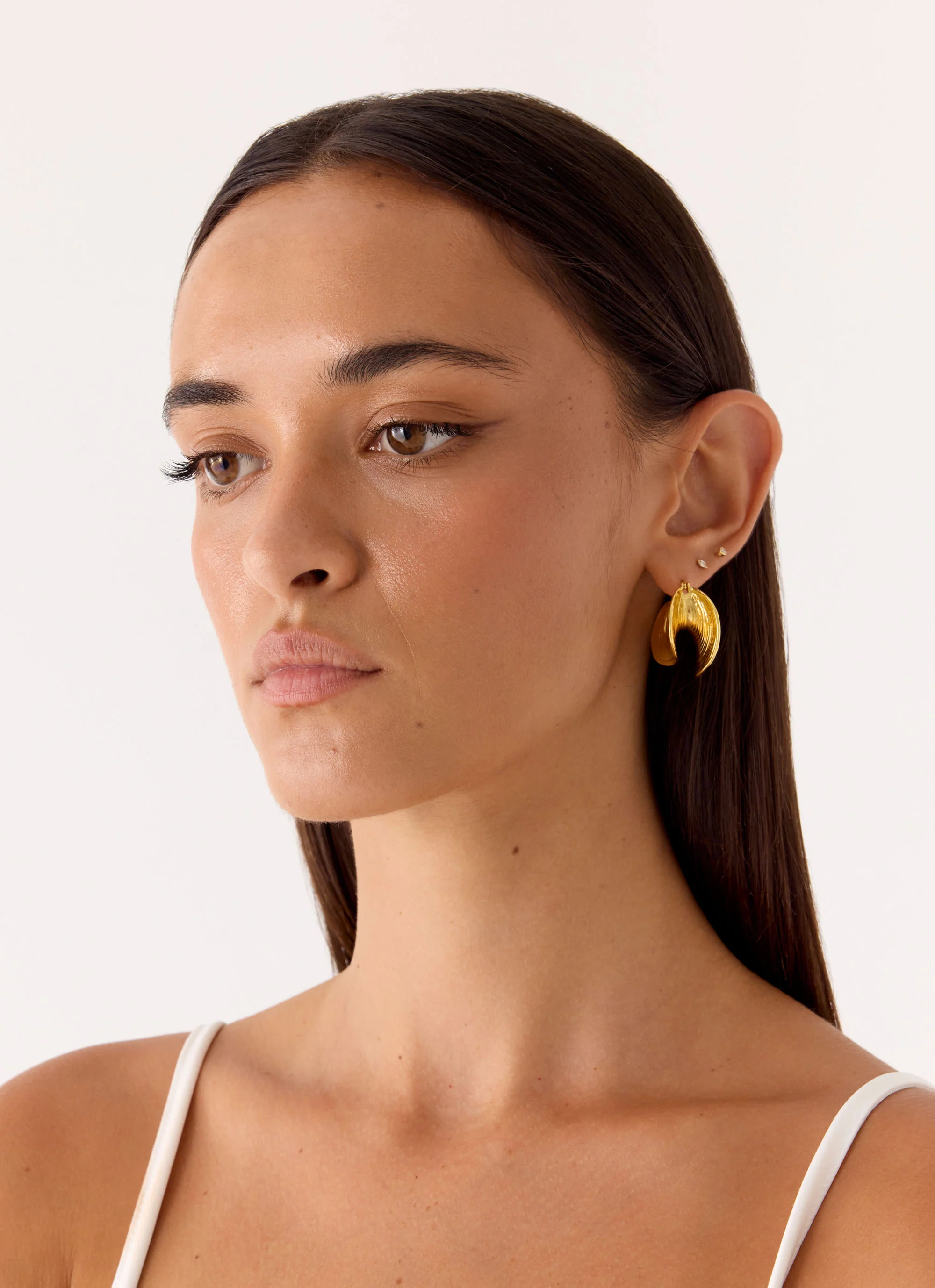 Sol Beam Earrings - Gold - Image 4
