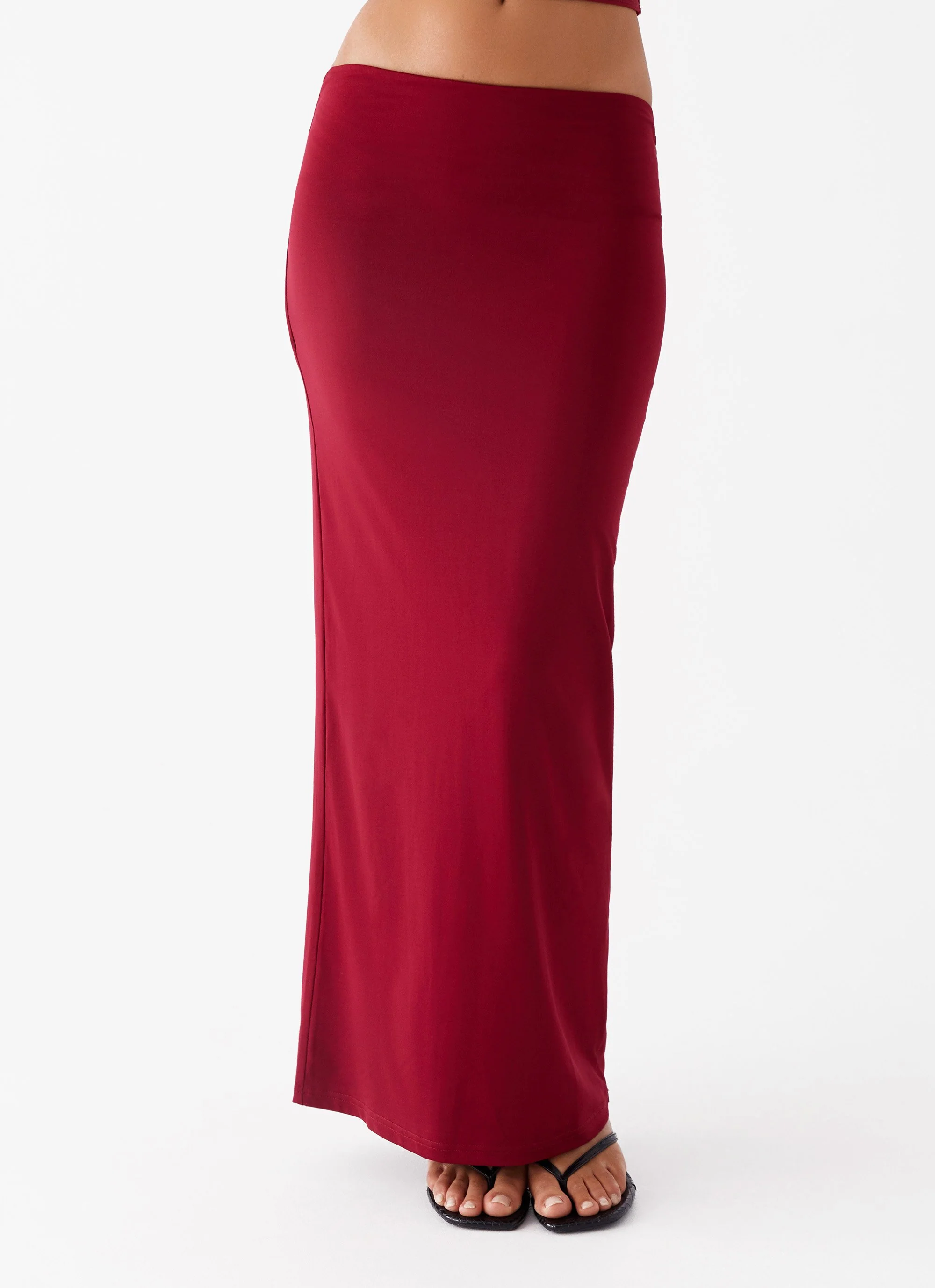 Solace Soul Maxi Skirt - Maroon - Image 5