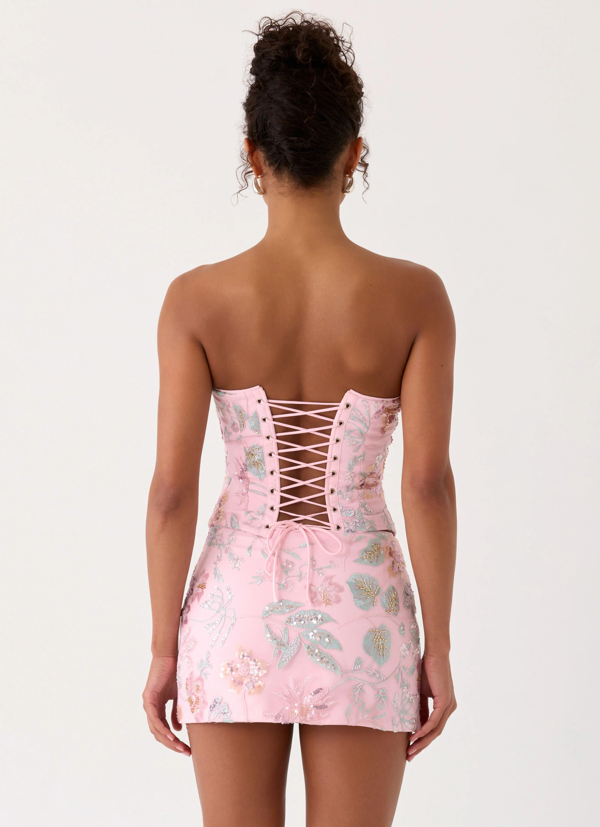 Solaire Low Rise Mini Skirt - Pink - Image 5