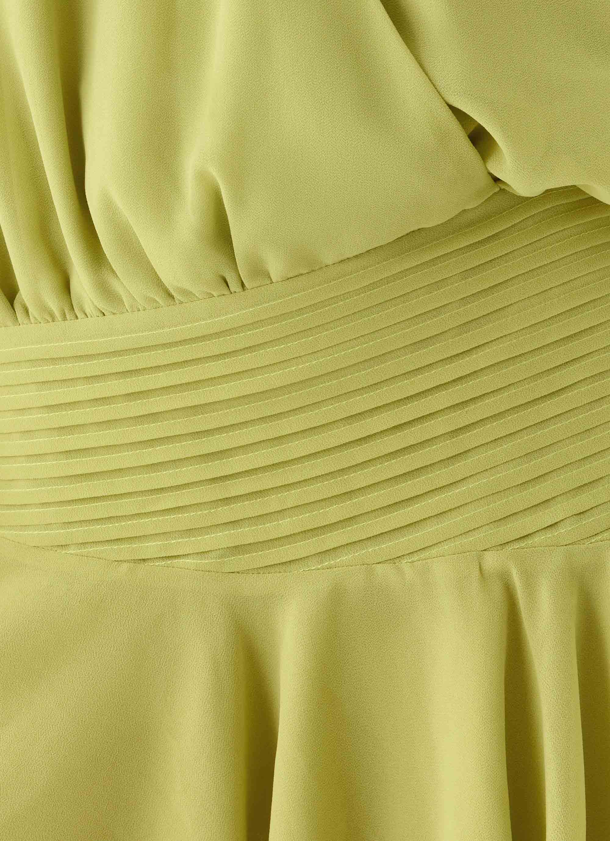 Solo In Soho Mini Dress - Lime - Image 8
