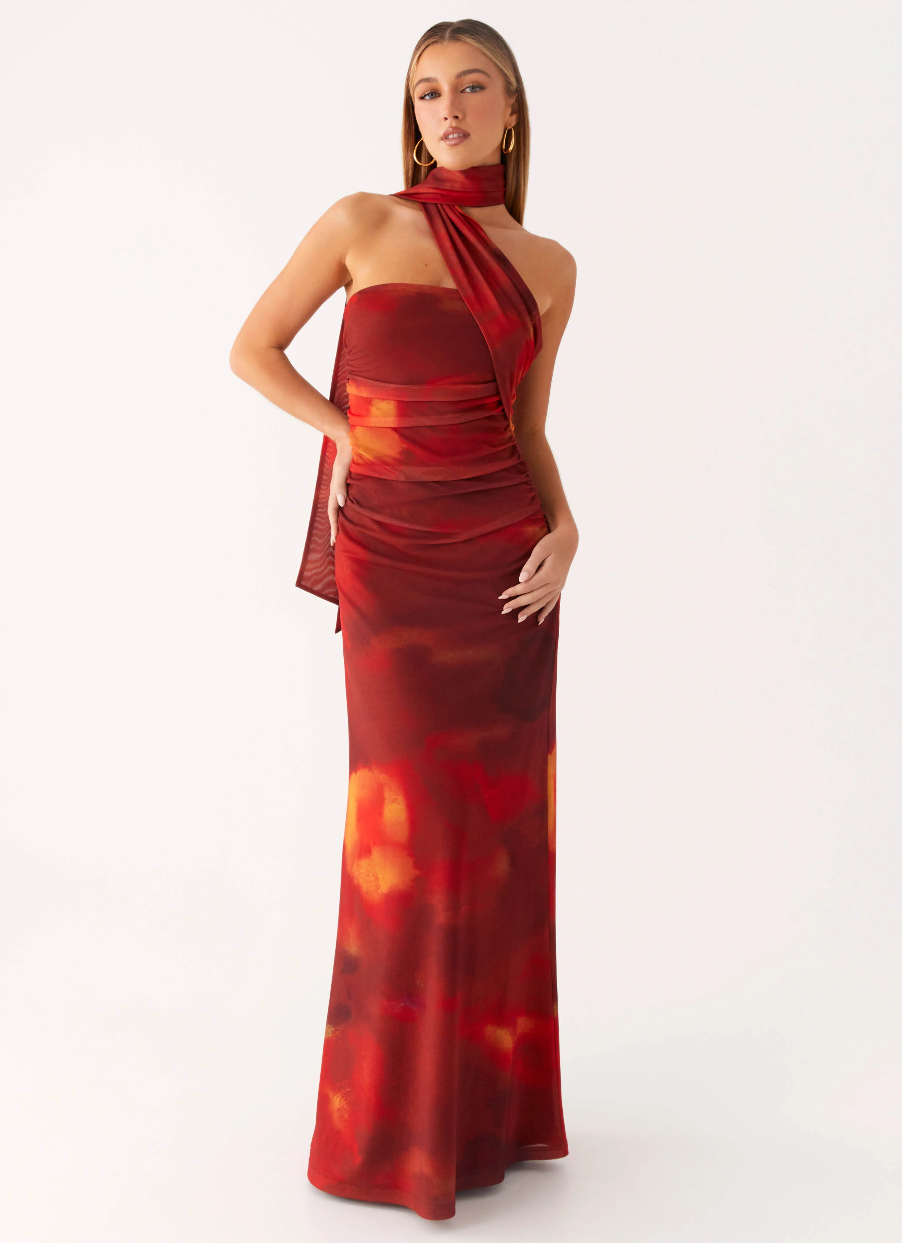 Songbird Maxi Dress - Scarlet Blur - Image 8