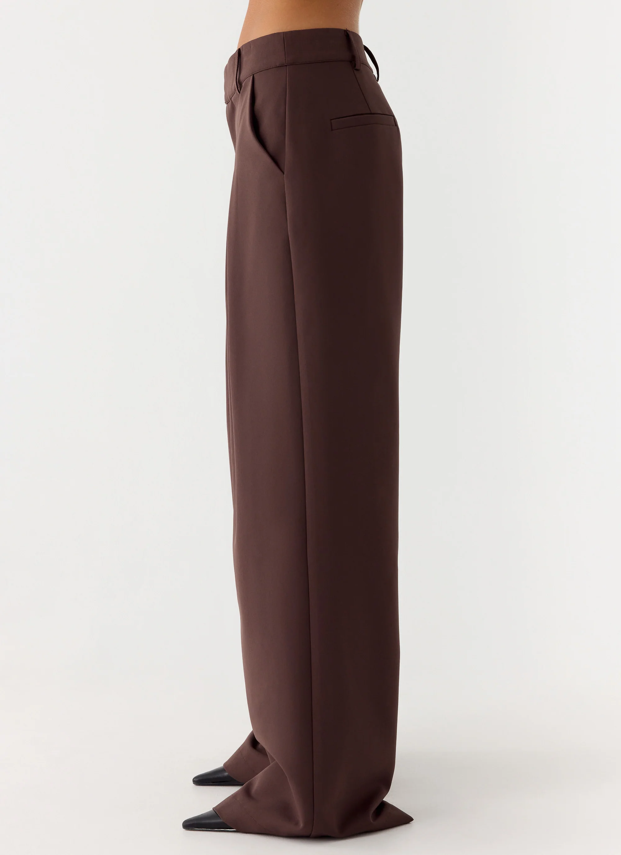 Sora Low Rise Pant - Dark Chocolate - Image 3