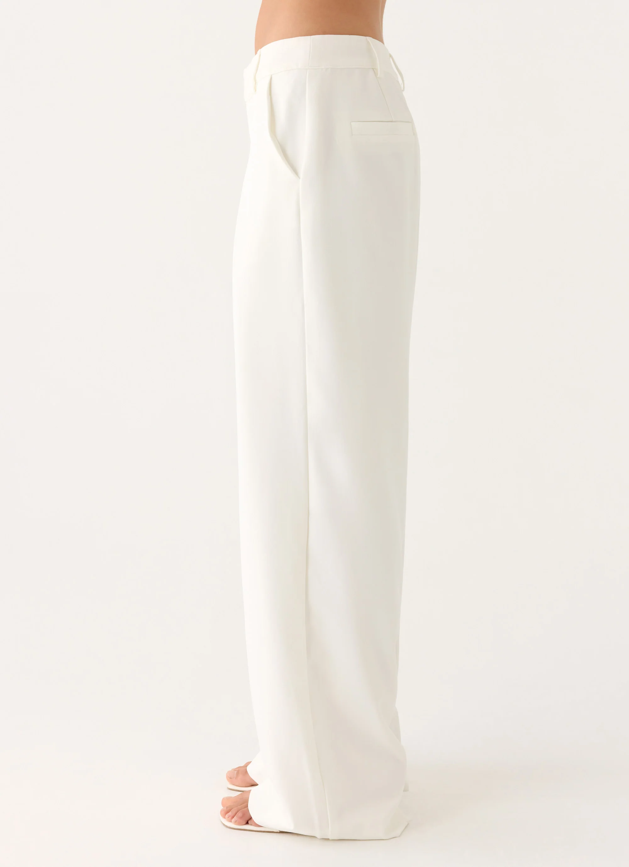 Sora Low Rise Pant - White - Image 3