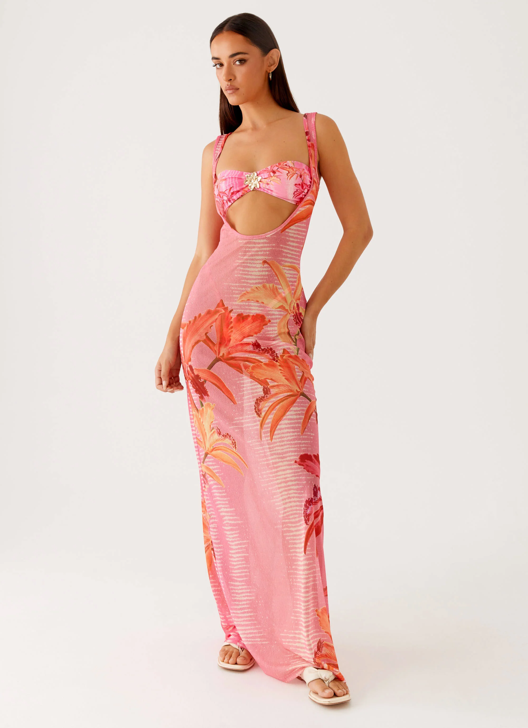 Sorella Maxi Dress - Tropical Pink Print - Image 10