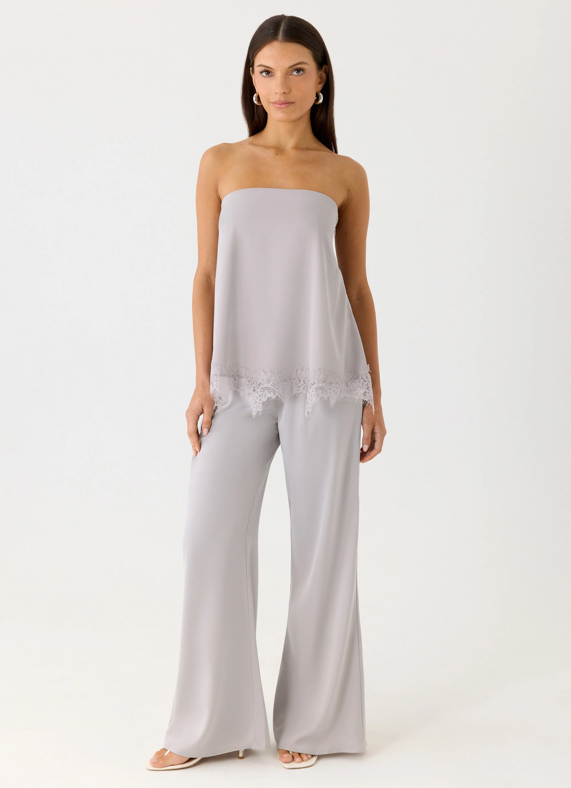 Sorena Low Rise Flared Pants - Misty Blue - Image 5
