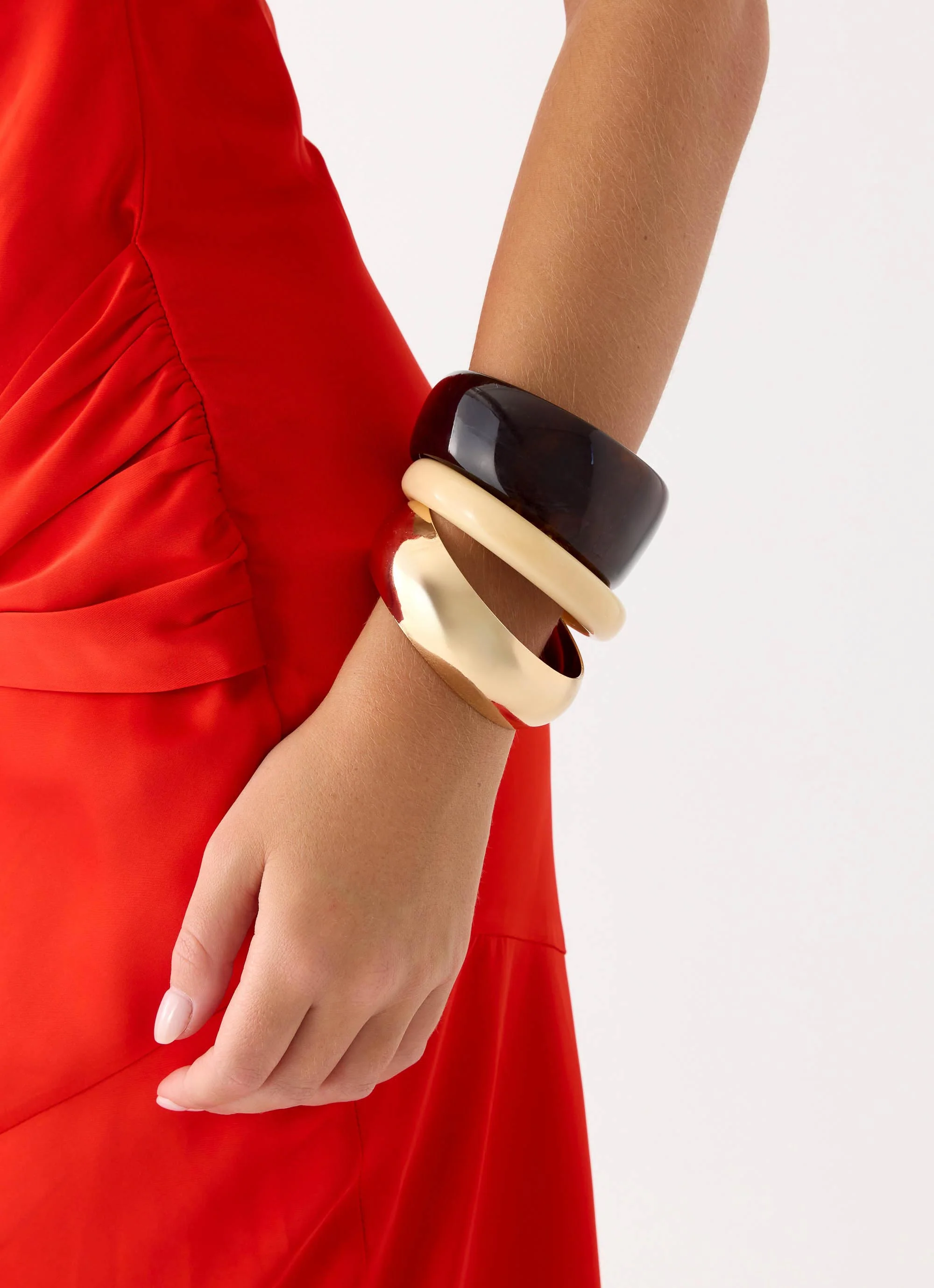 Spiced Earth Bangles - Multi - Image 3