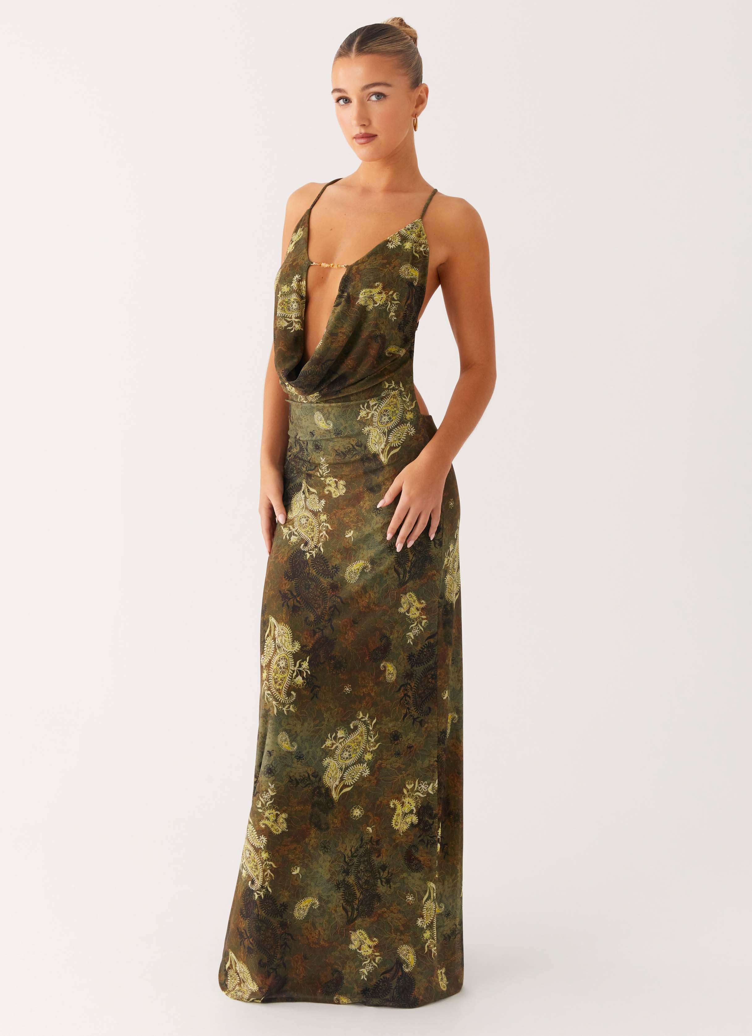 Star Fields Maxi Dress - Cyber Floral - Image 5
