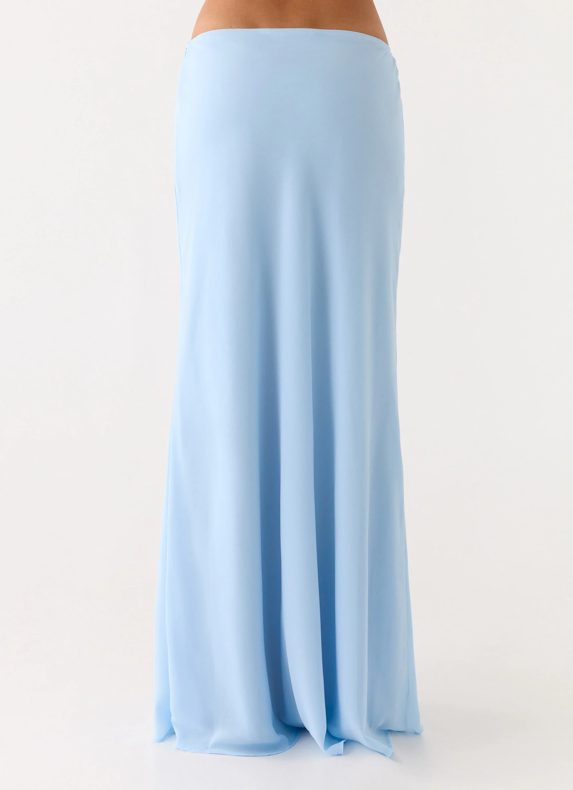 Star Girl Chiffon Maxi Skirt - Blue - Image 3
