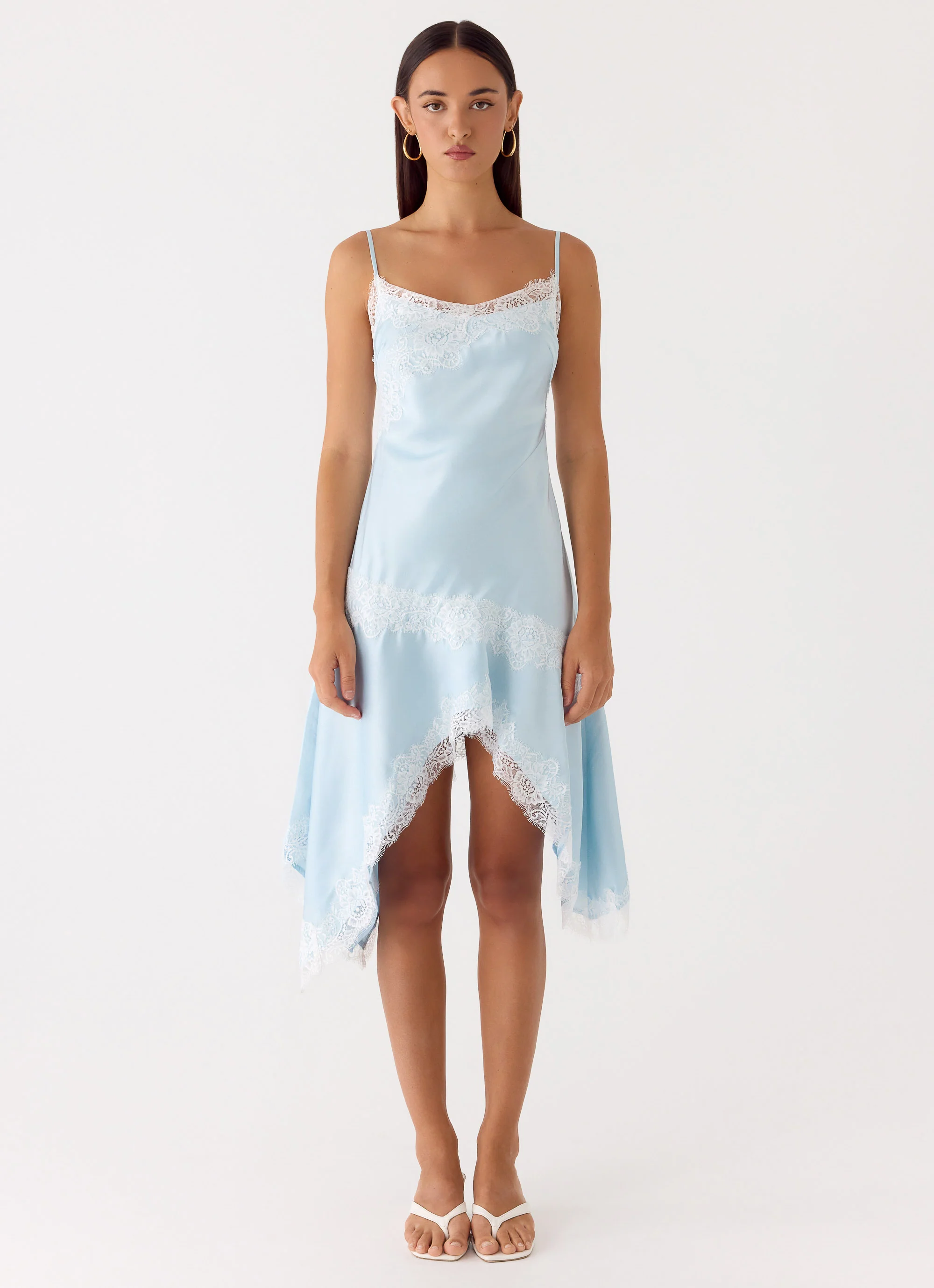 Starla Midi Dress - Pale Blue - Image 4