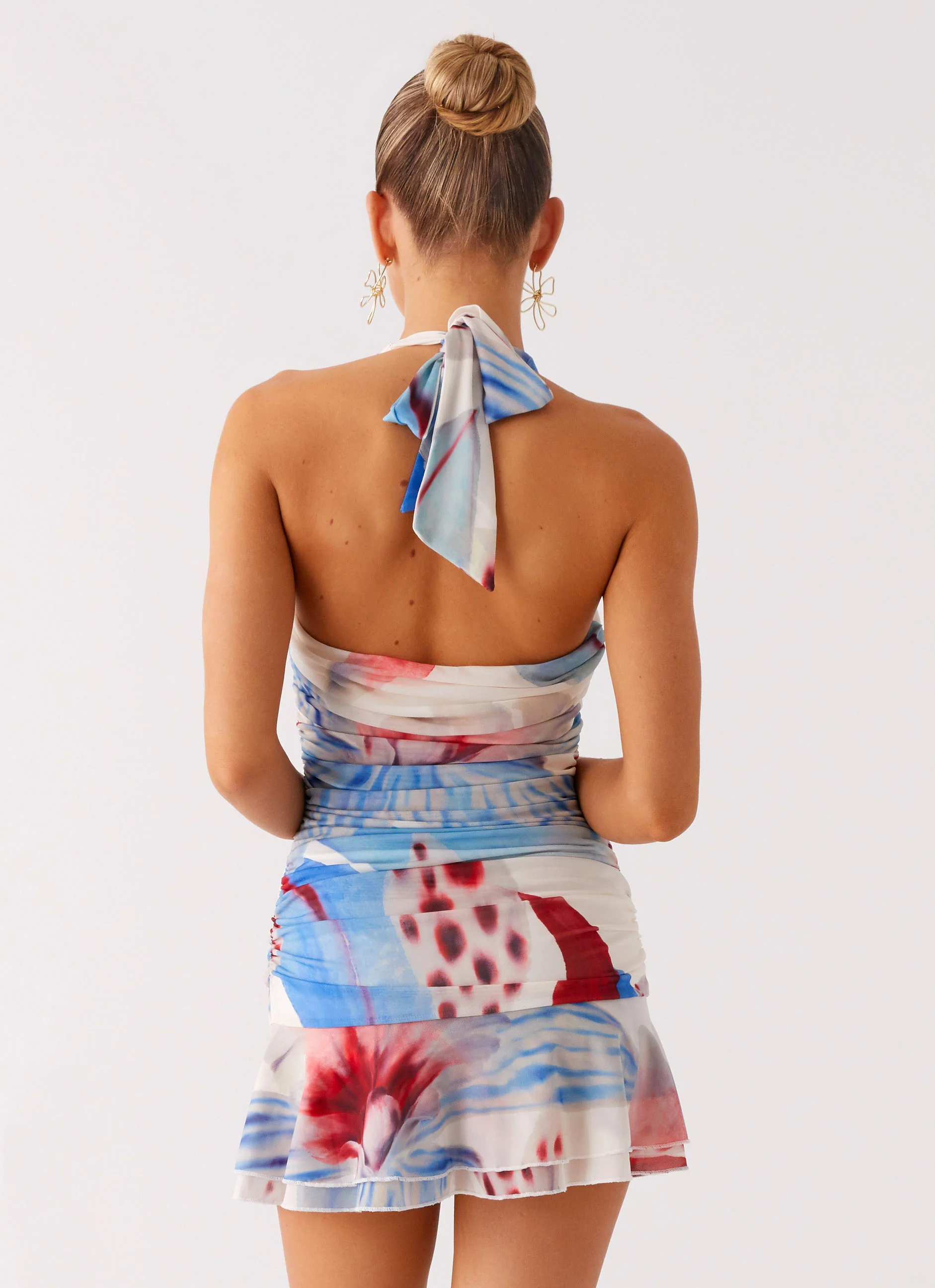 Starlit Night Mini Dress - Deep Sea Bloom - Image 2