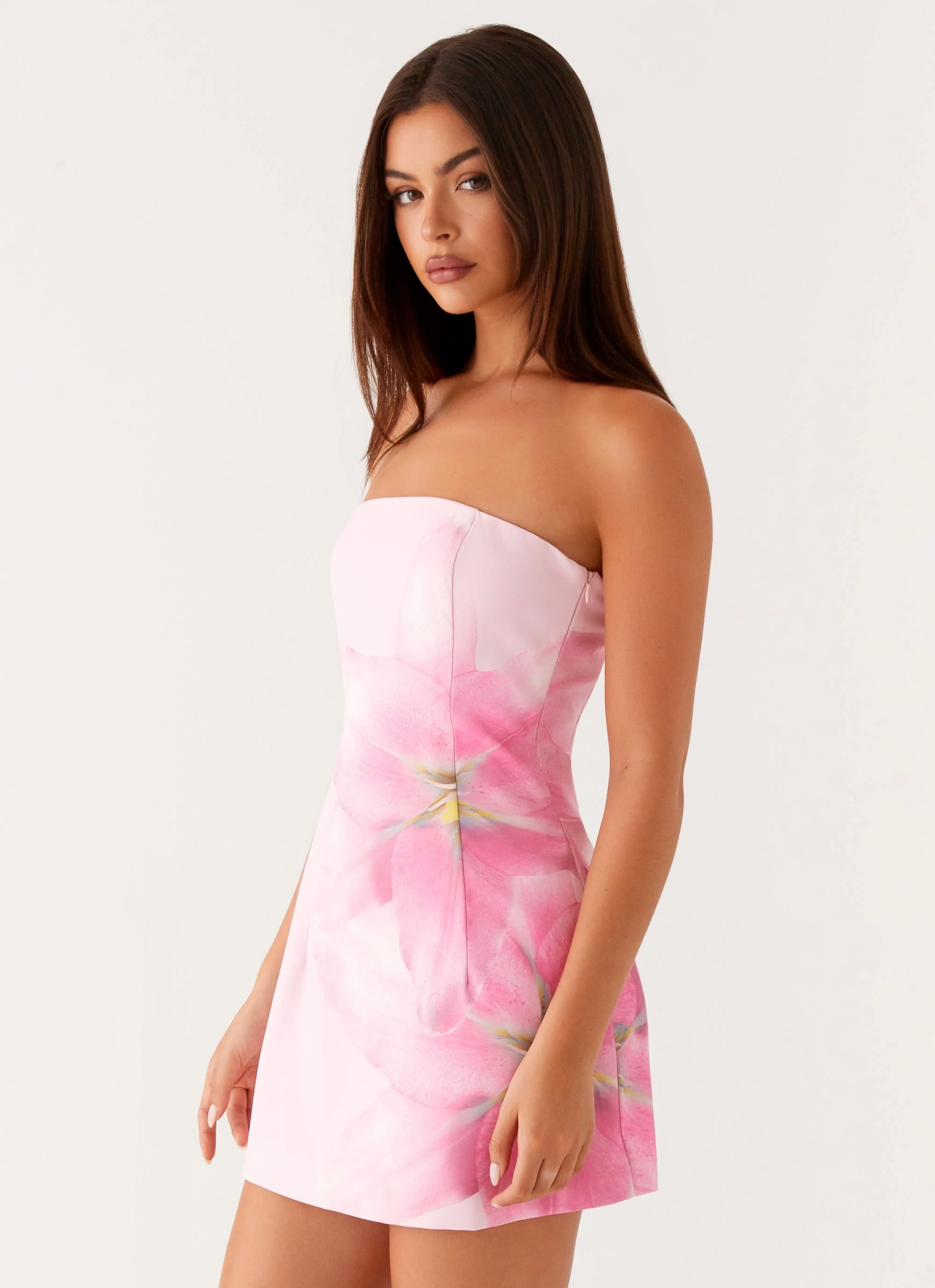 Sugar Rush Strapless Mini Dress - Pink - Image 3