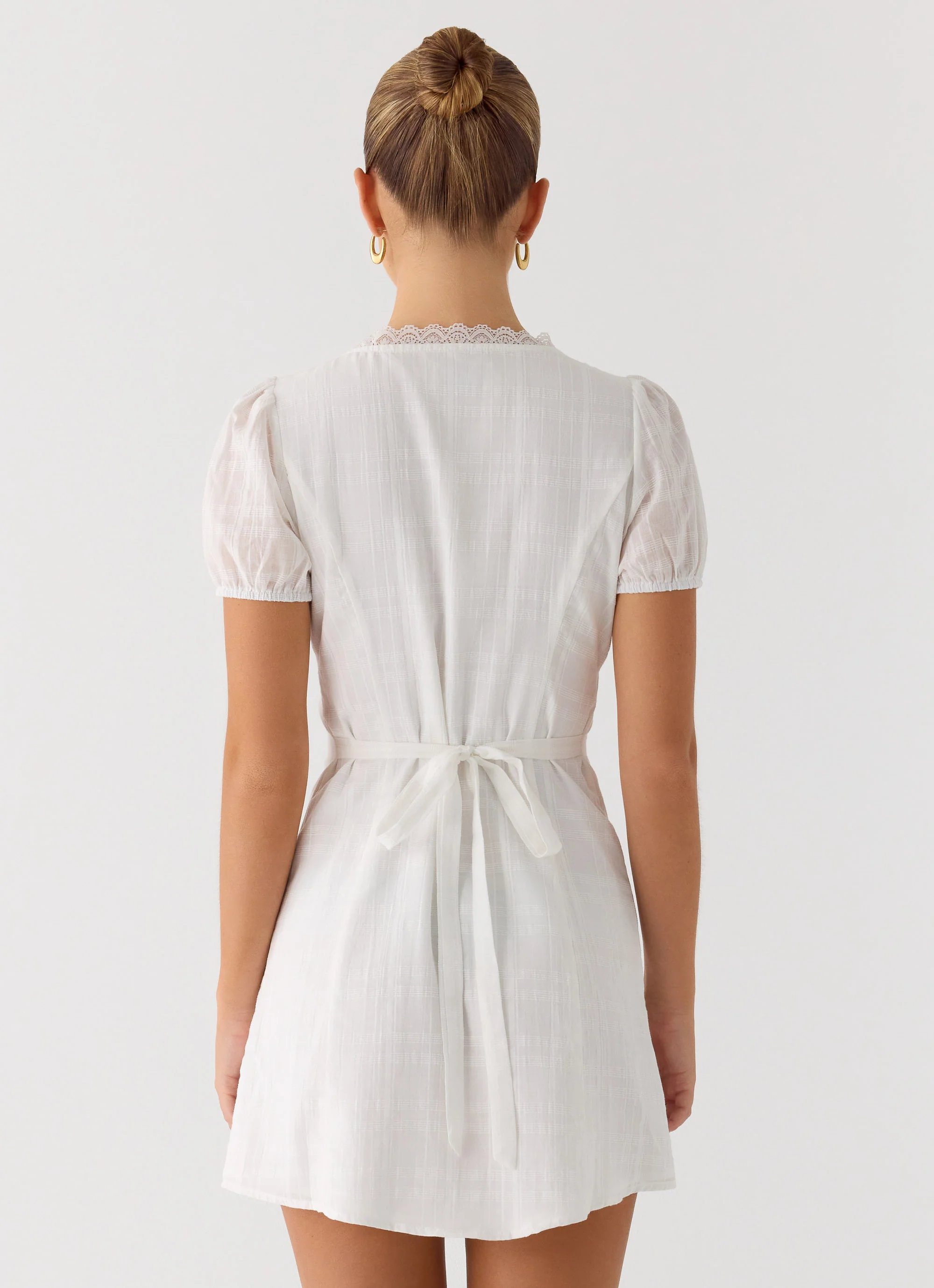 Sweet Lullaby Mini Dress - White - Image 4
