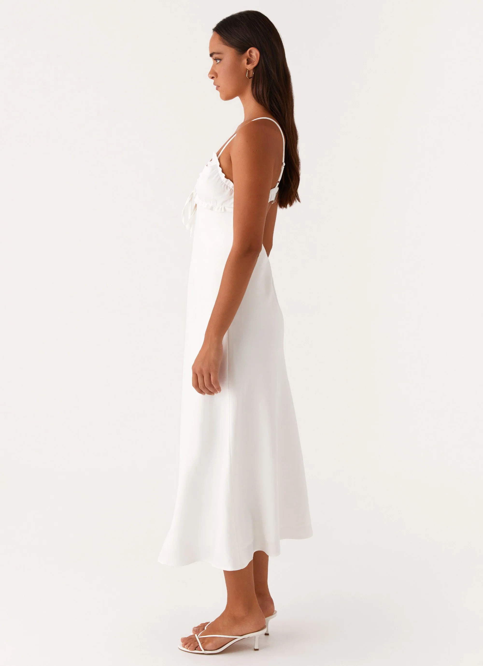 Take Note Midi Dress - White - Image 4