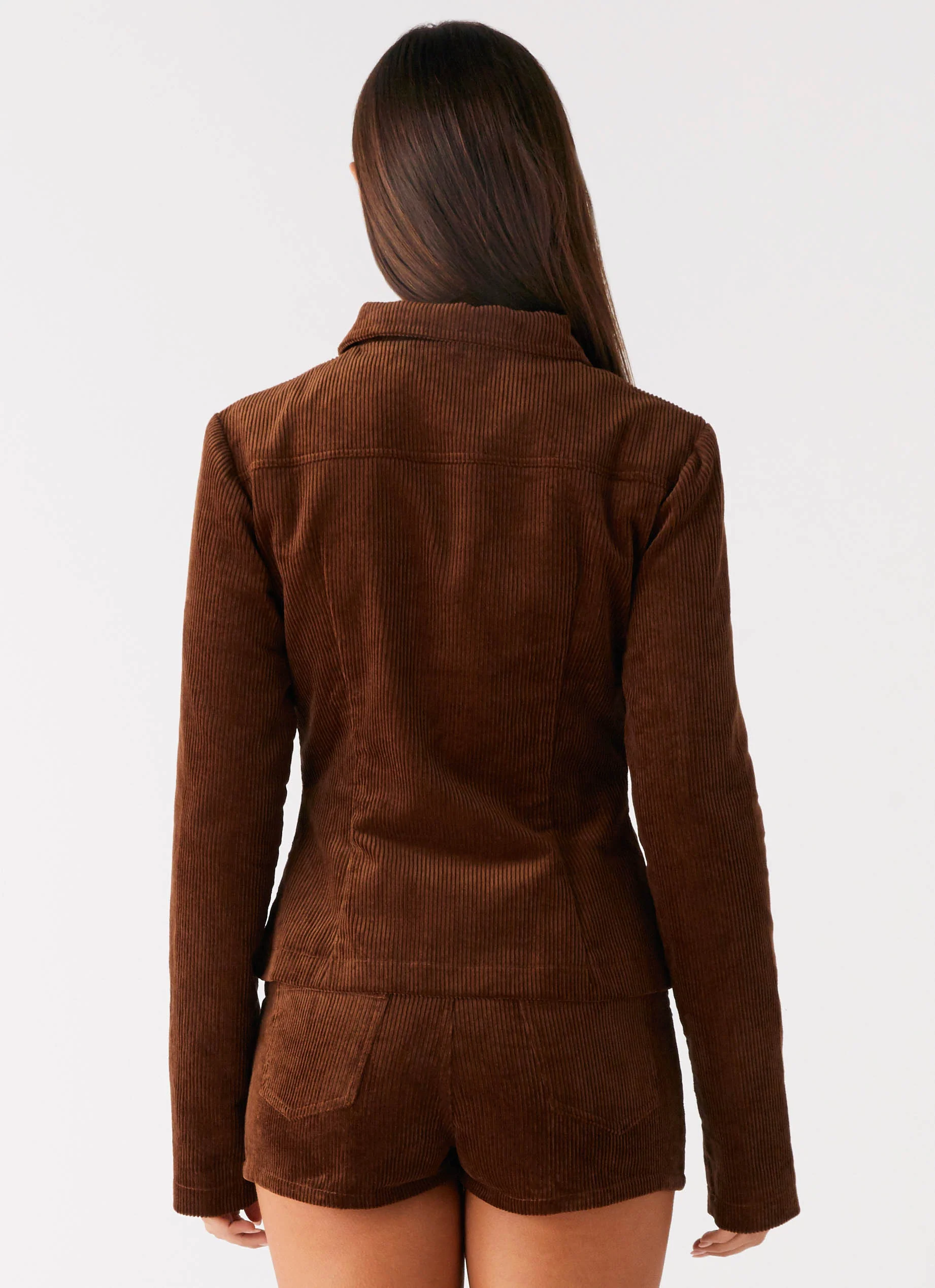 Taliyah Cord Jacket - Walnut - Image 3