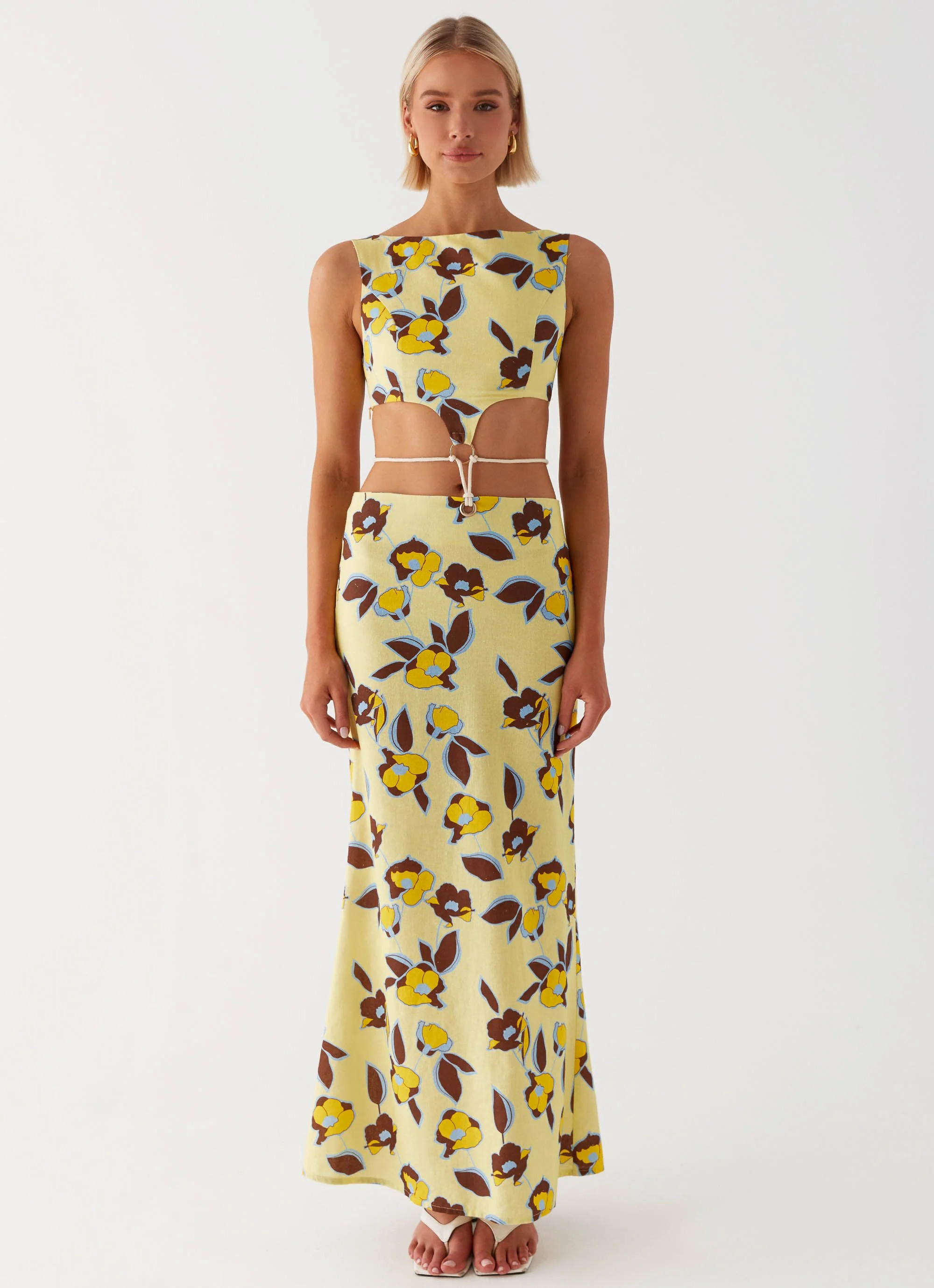 Taryn Cut Out Maxi Dress - Primrose - Image 2