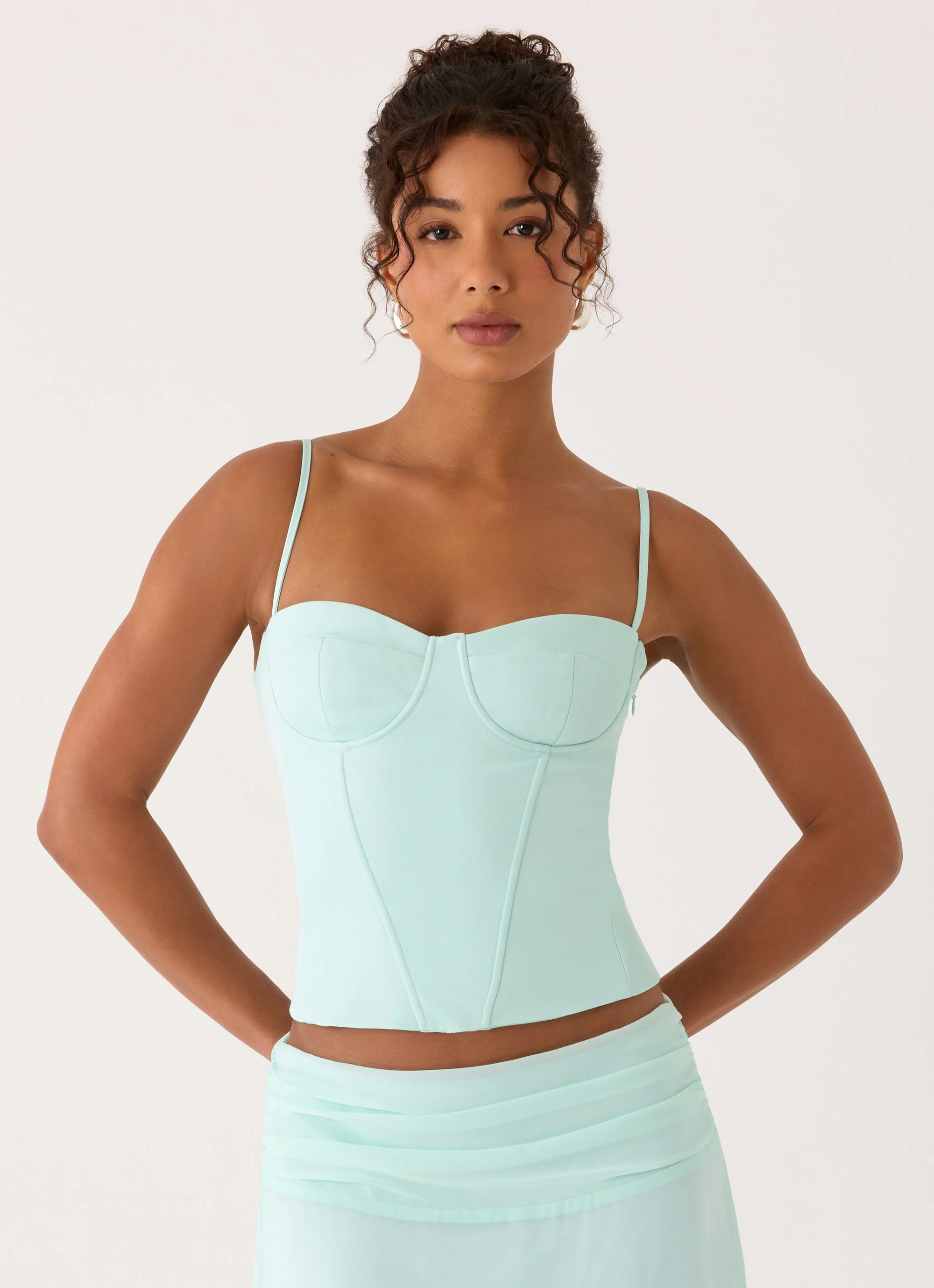 Tayana Corset Top - Pistachio - Image 7