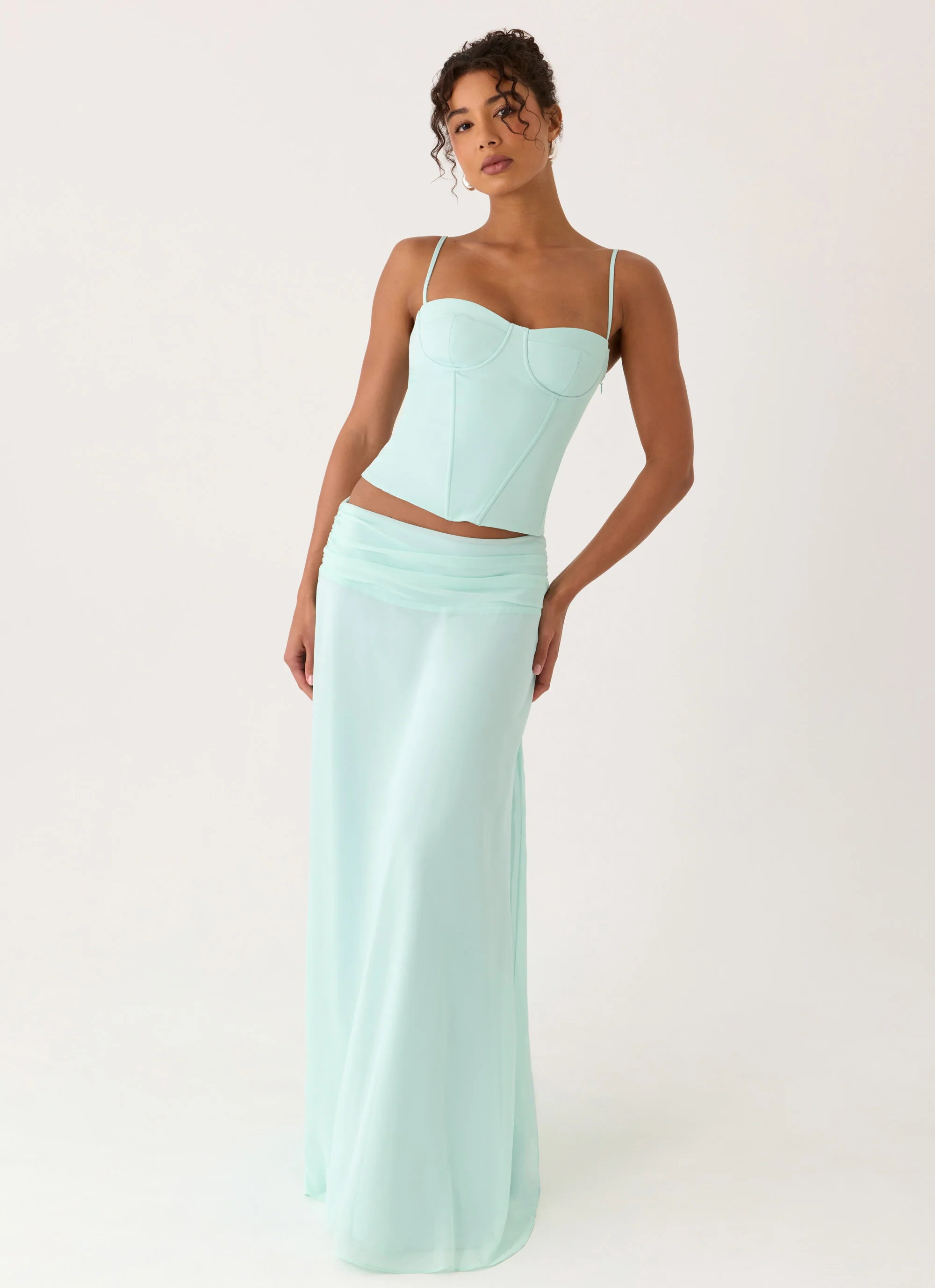 Tayana Corset Top - Pistachio - Image 8