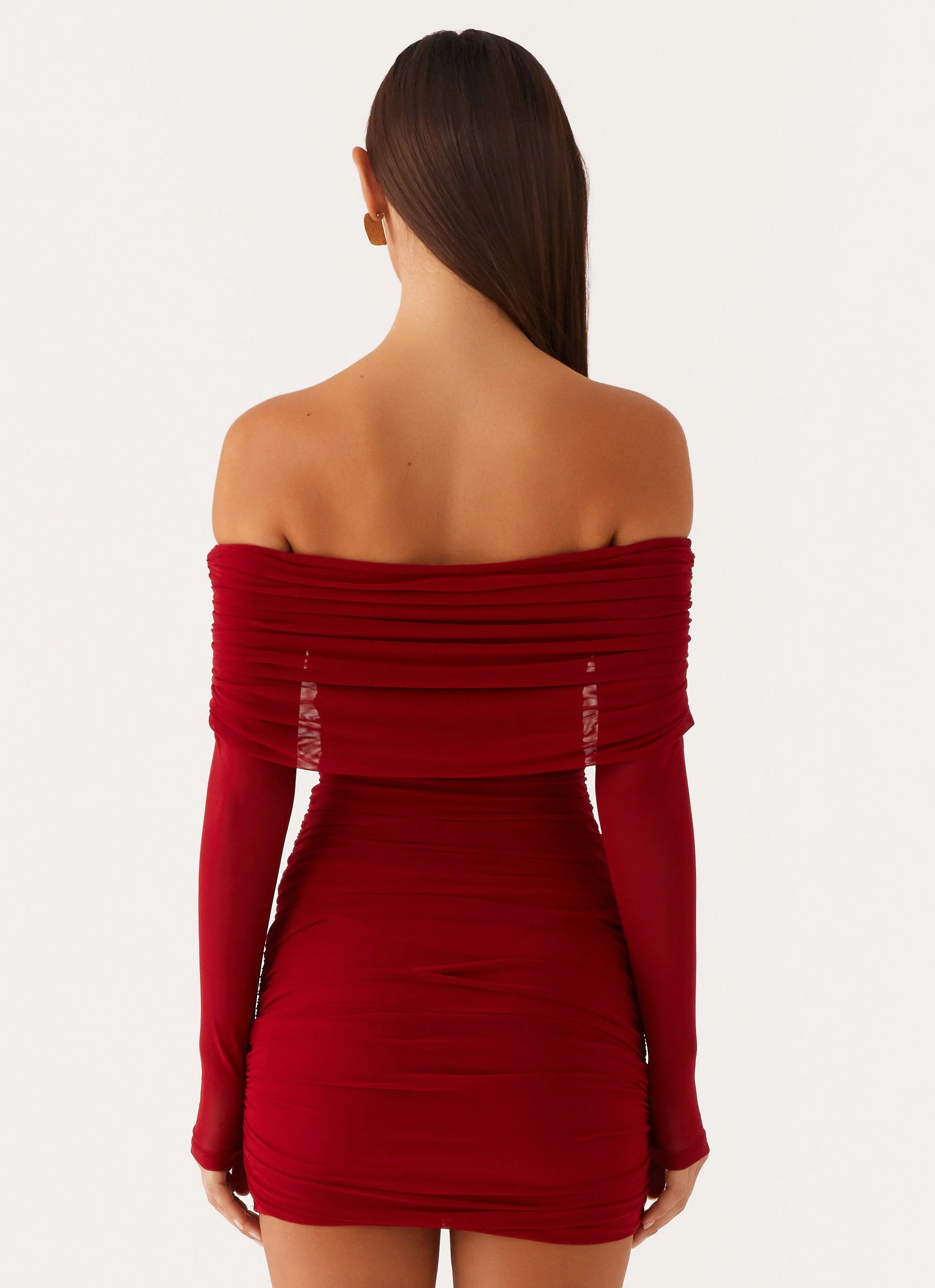 Temptation Mini Dress - Red - Image 4