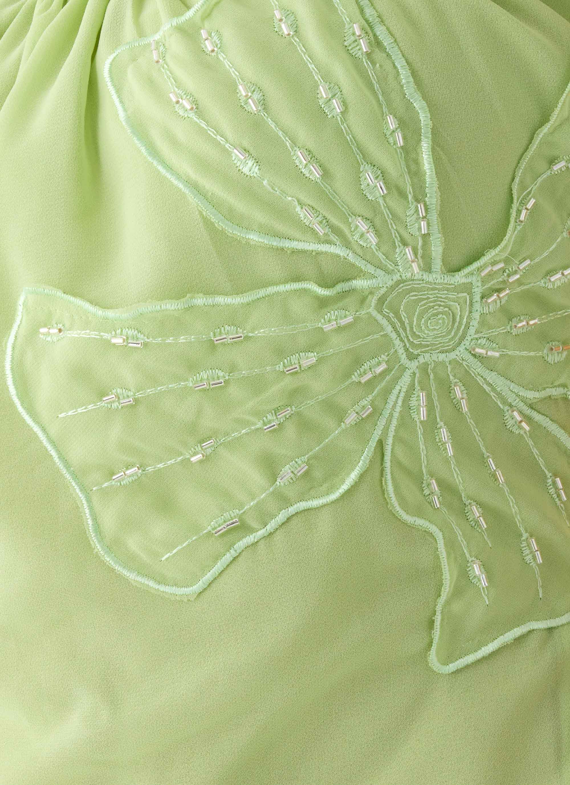 Teneika Beaded Flower Top - Lime - Image 6