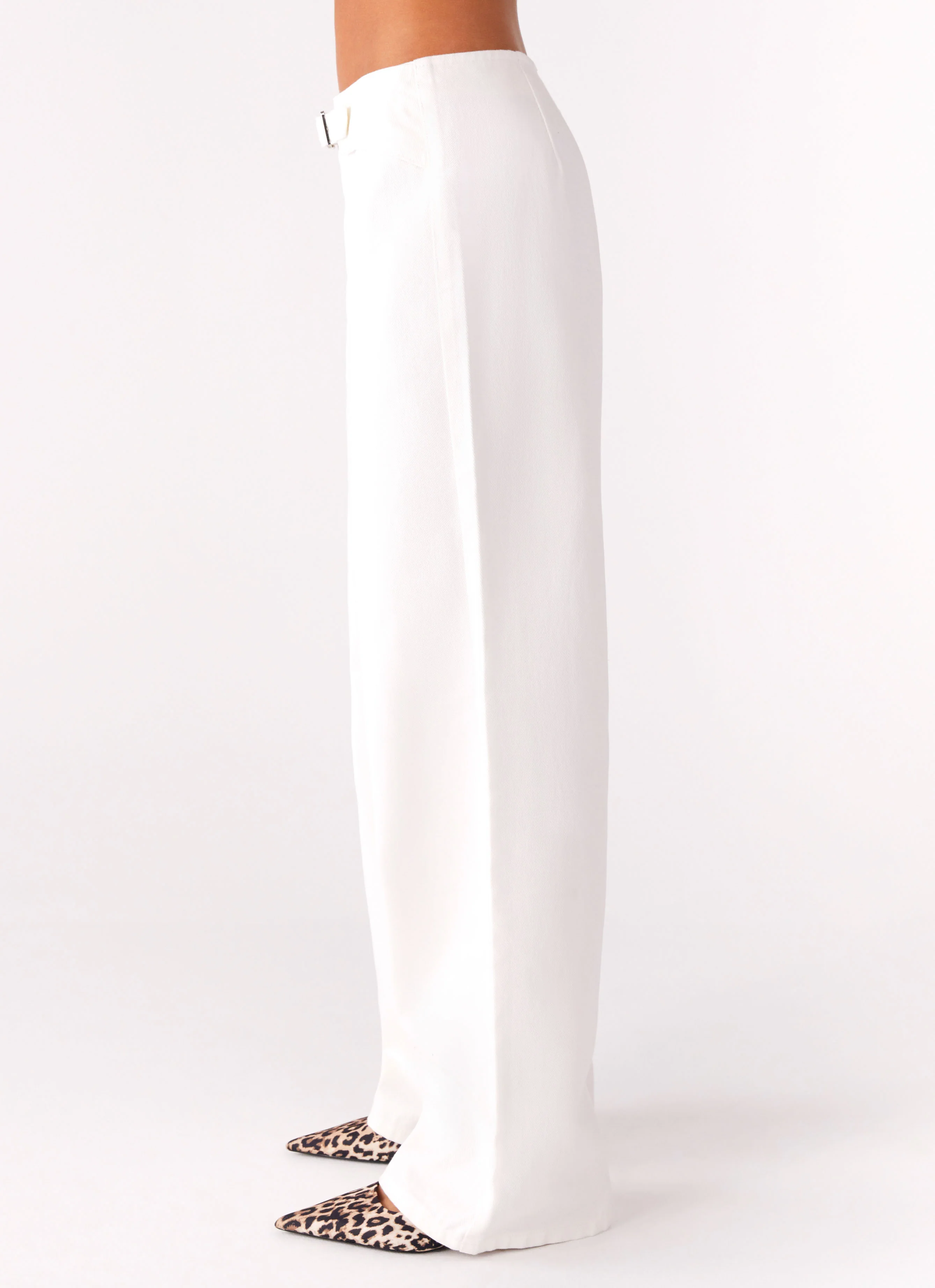 Texas Low Rise Denim Jeans - White - Image 3