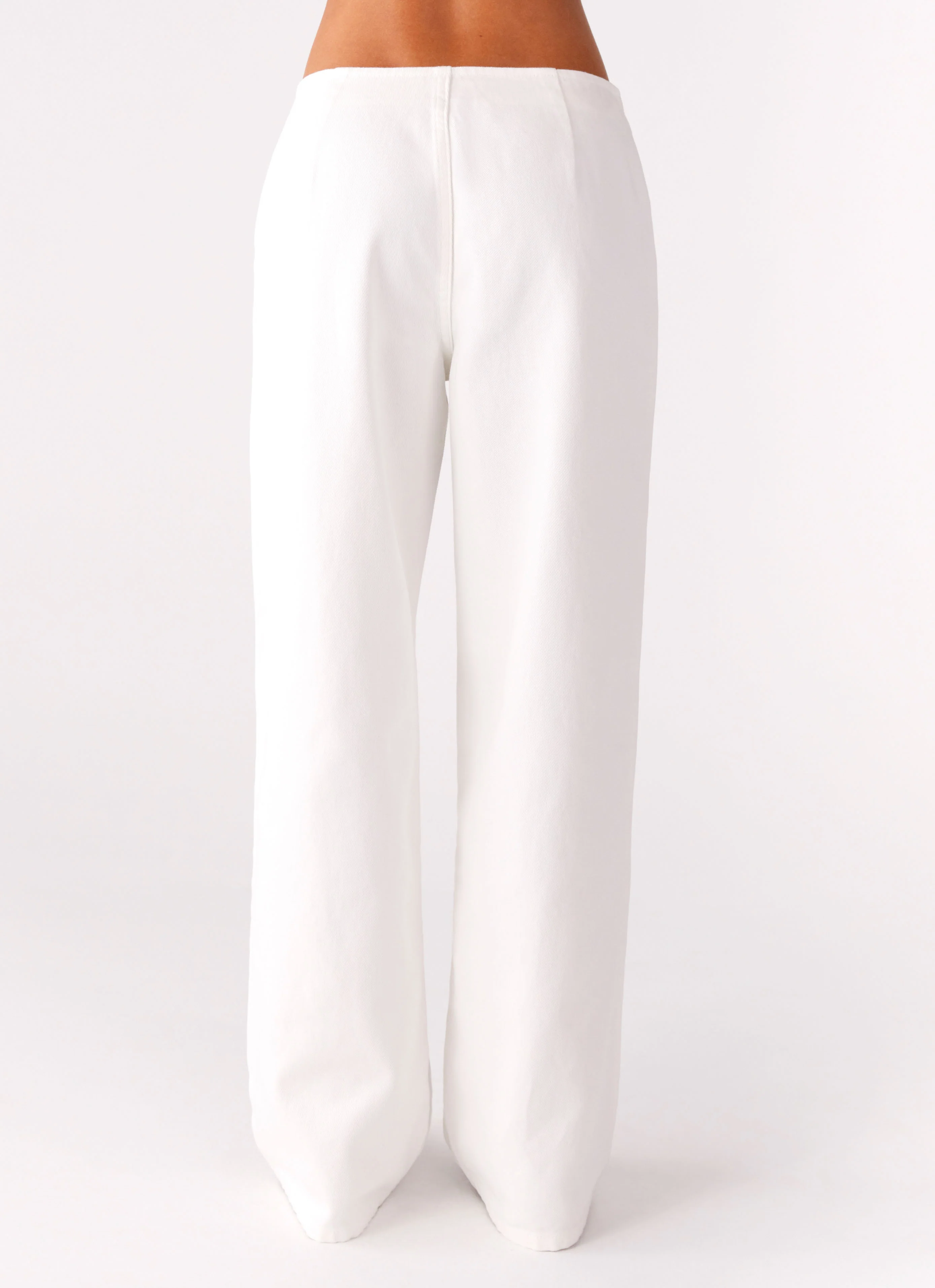 Texas Low Rise Denim Jeans - White - Image 4