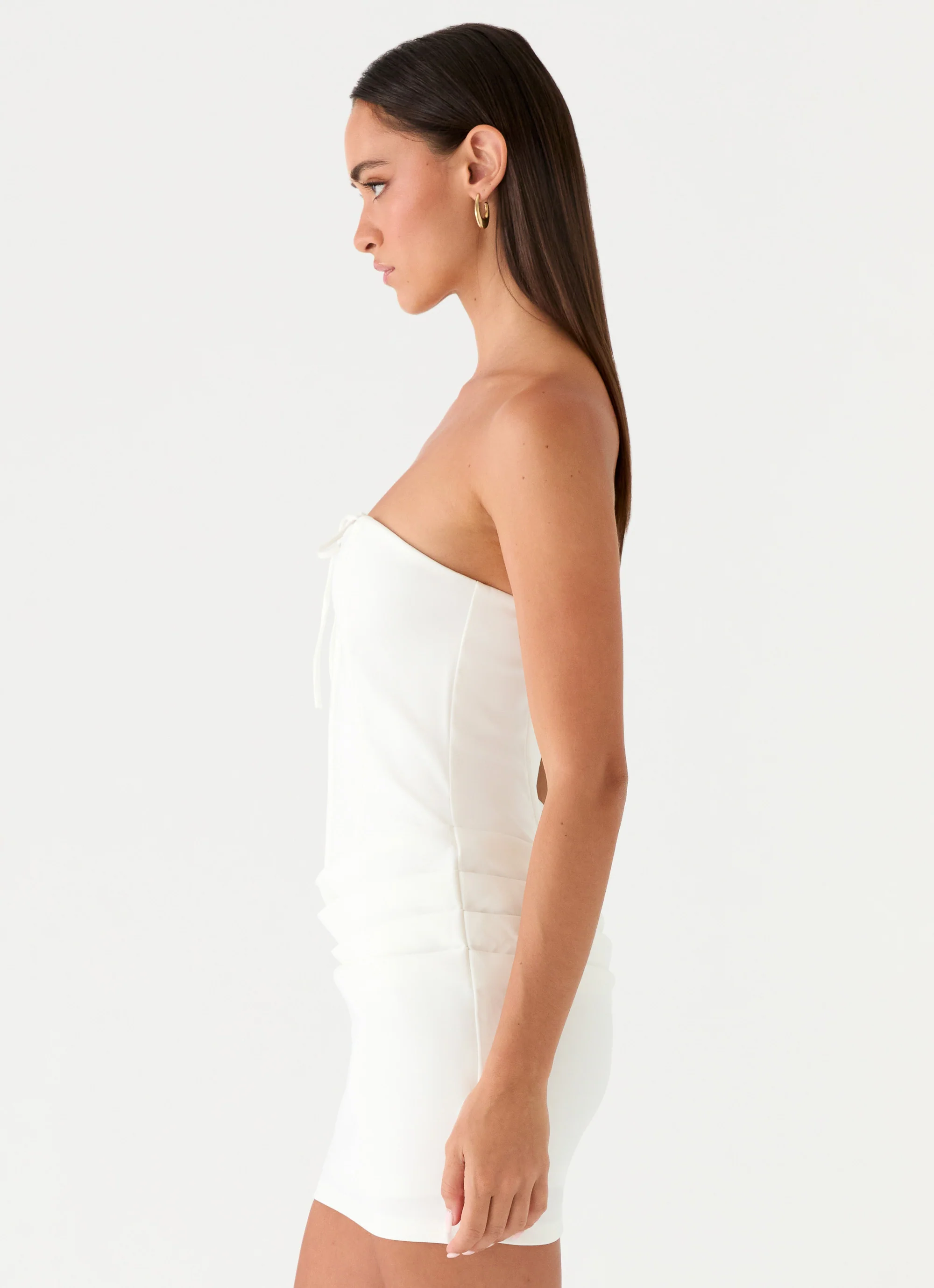 Thalina Mini Dress - White - Image 3