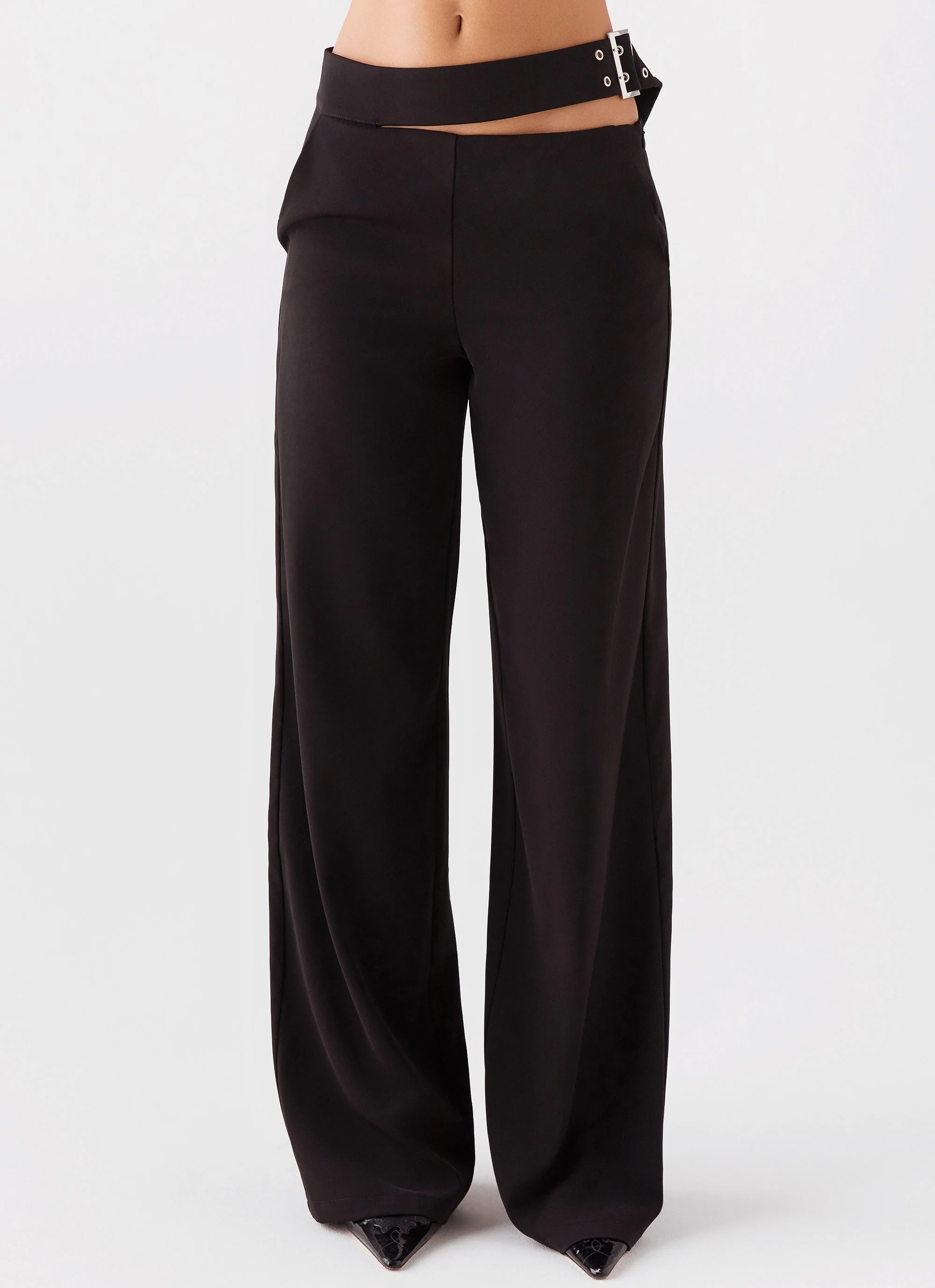The After Party Cut Out Belt Pants - Black - Image 6