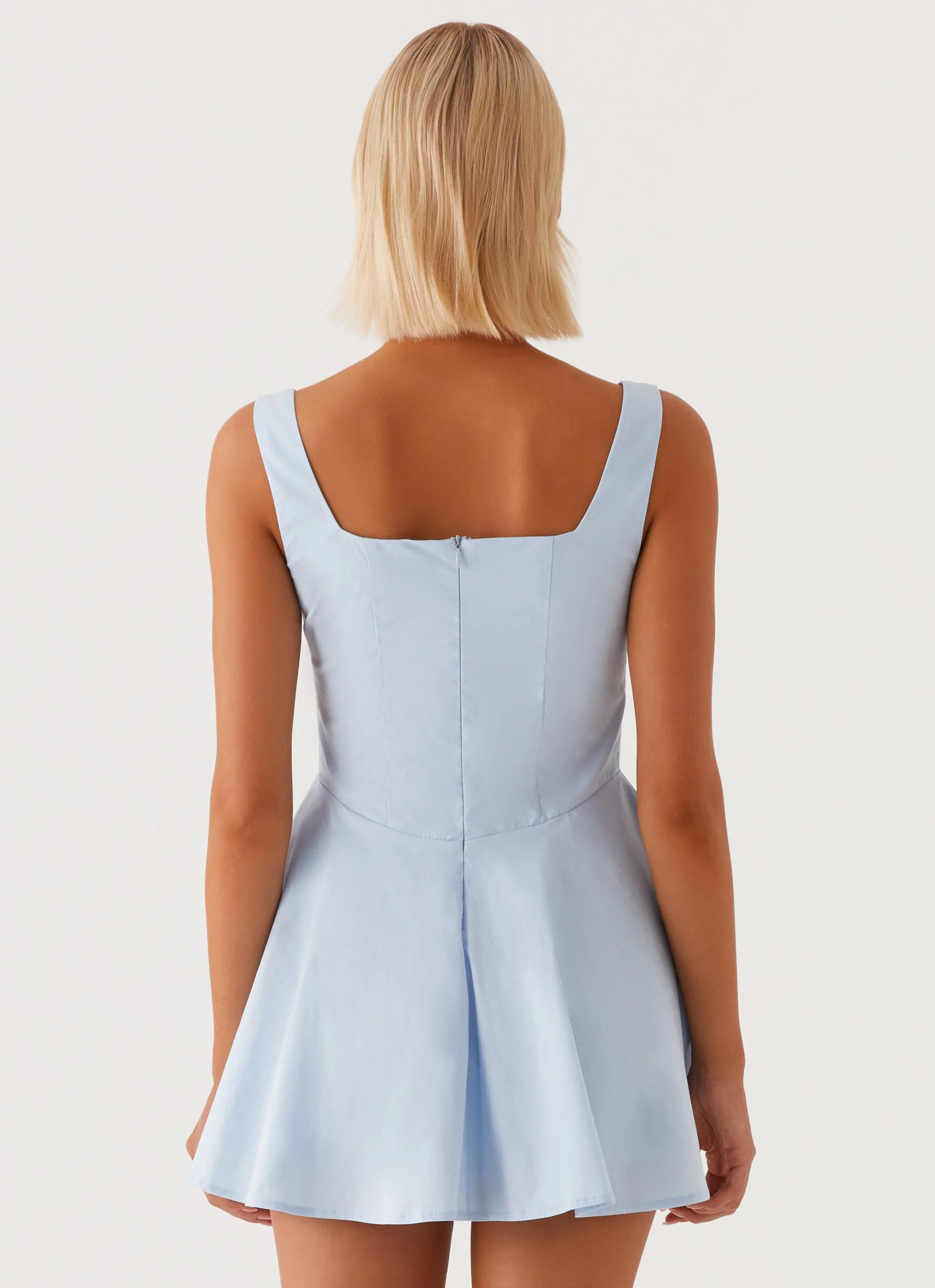 The Isle Mini Dress - Blue - Image 2