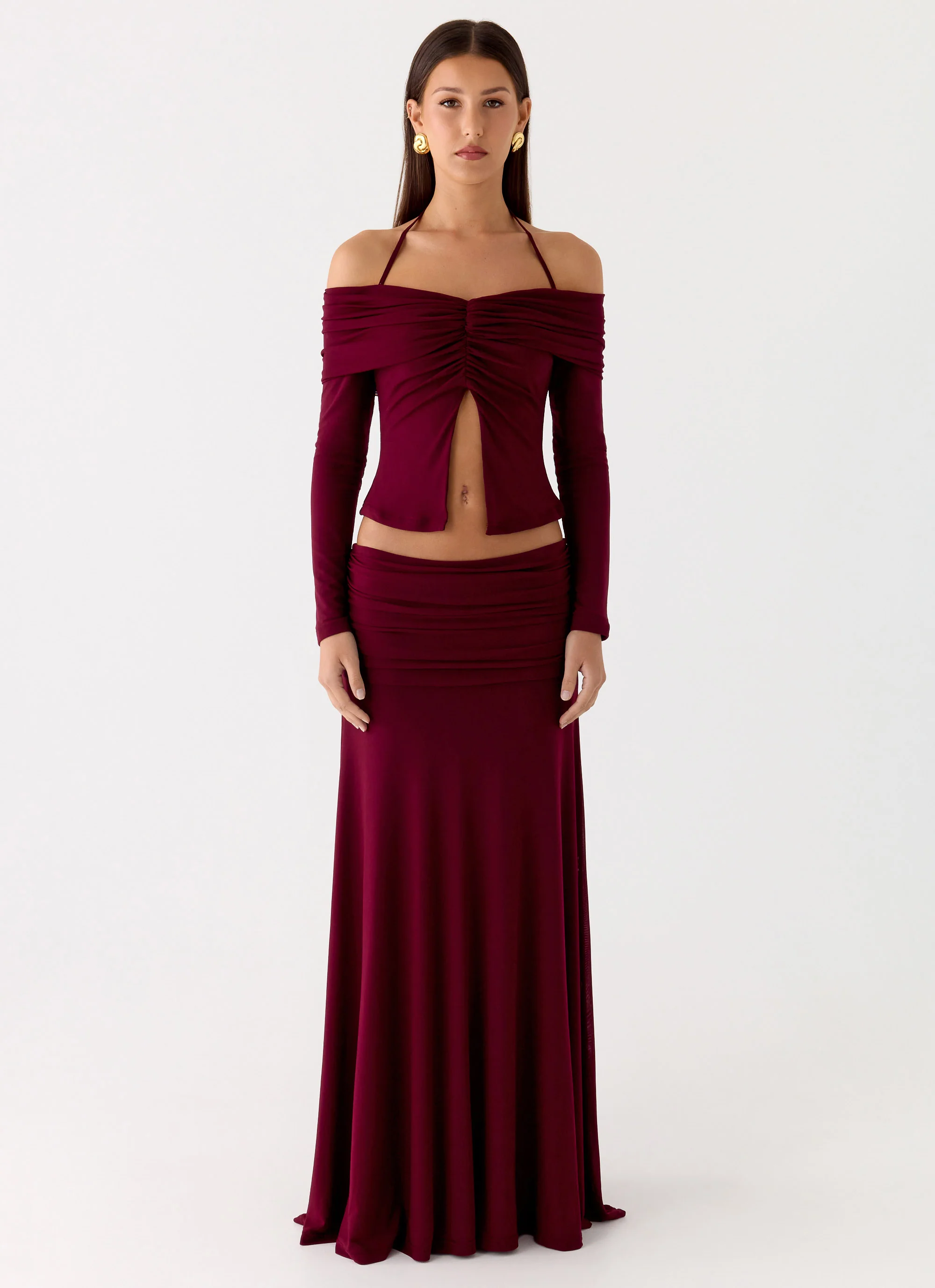 Thorness Maxi Skirt - Plum - Image 2