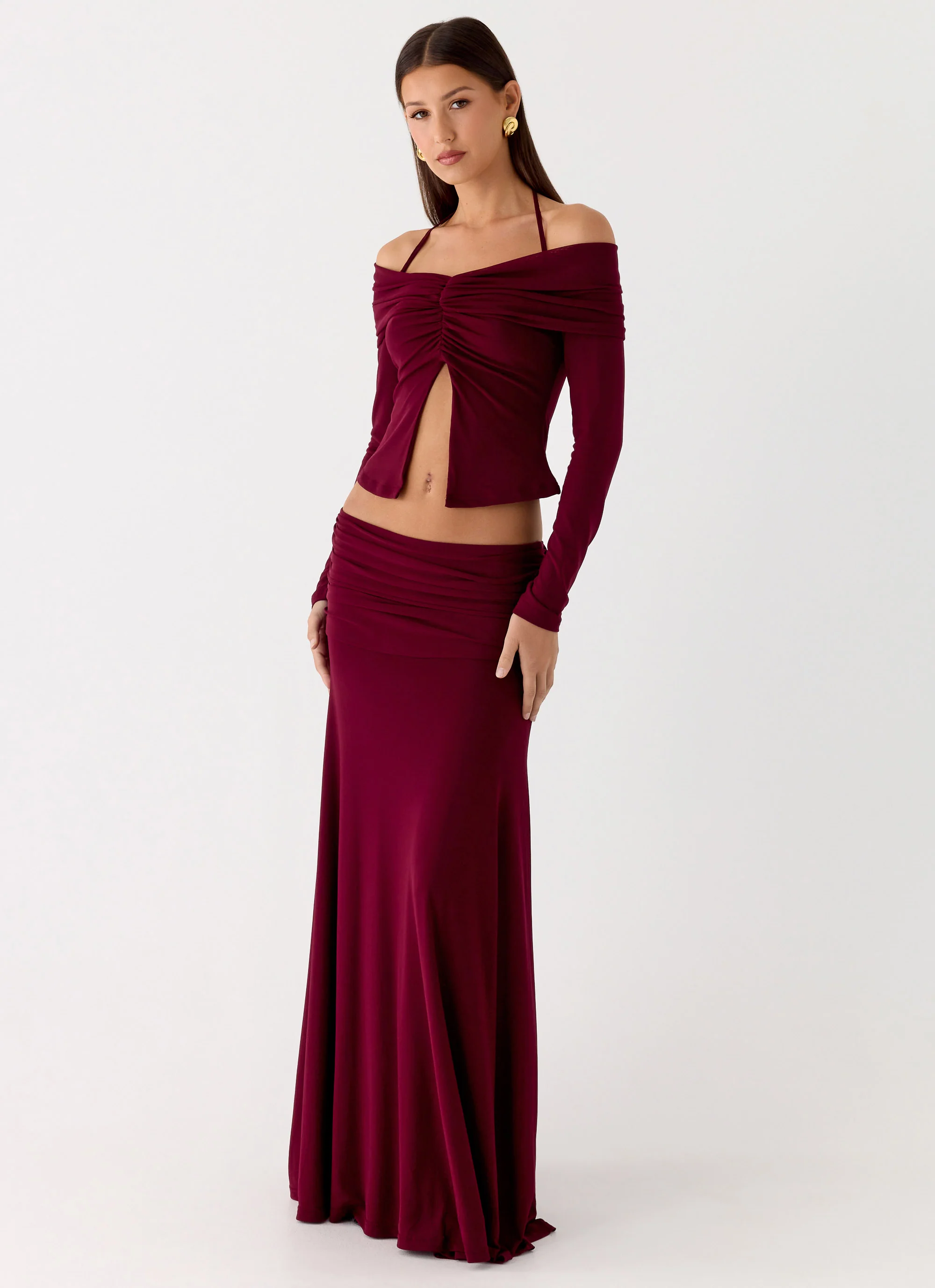 Thorness Maxi Skirt - Plum - Image 5