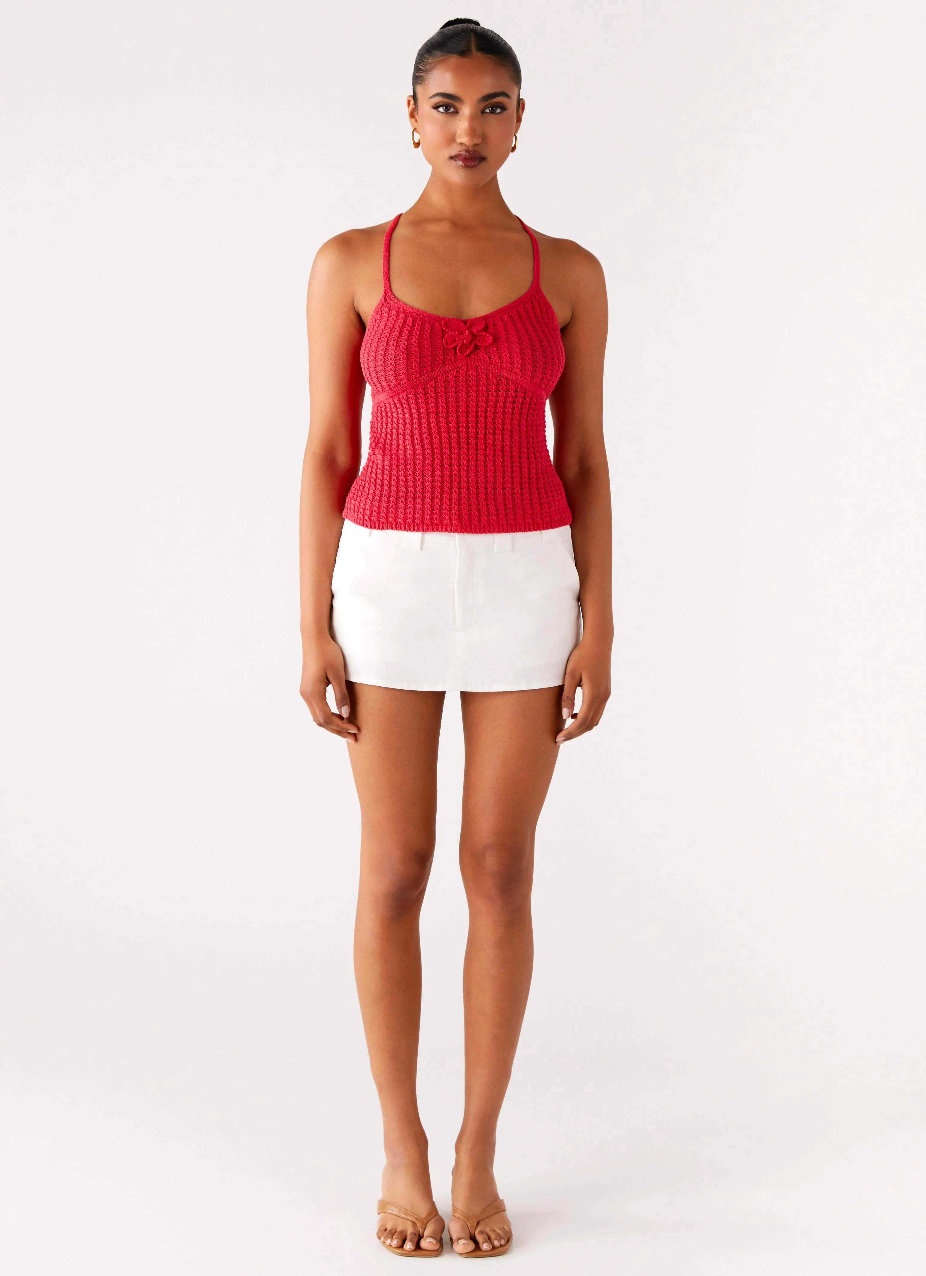 Tiare Crochet Top - Fuchsia - Image 5