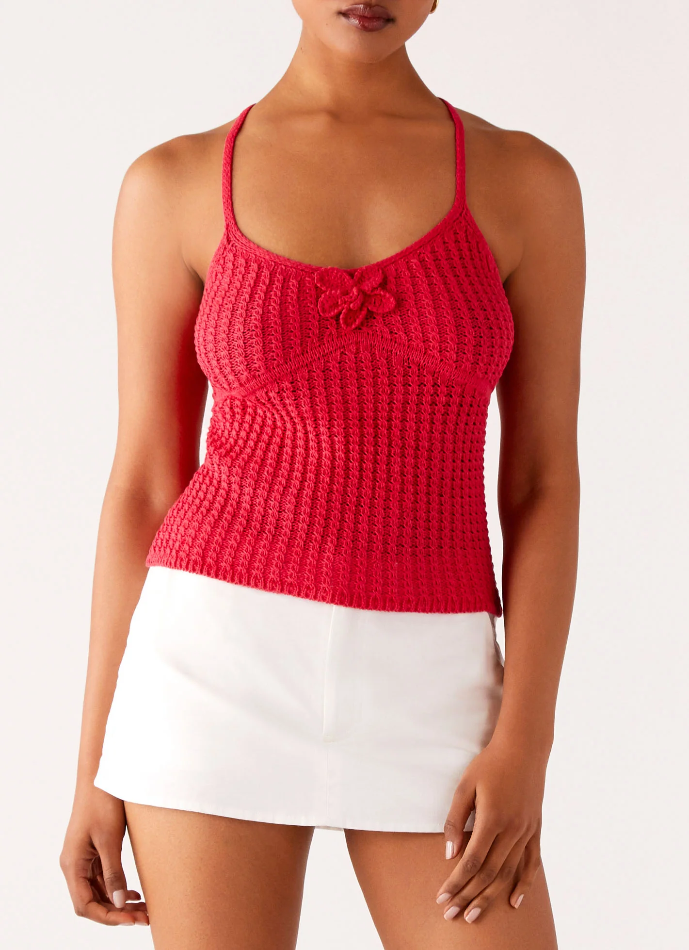 Tiare Crochet Top - Fuchsia - Image 6