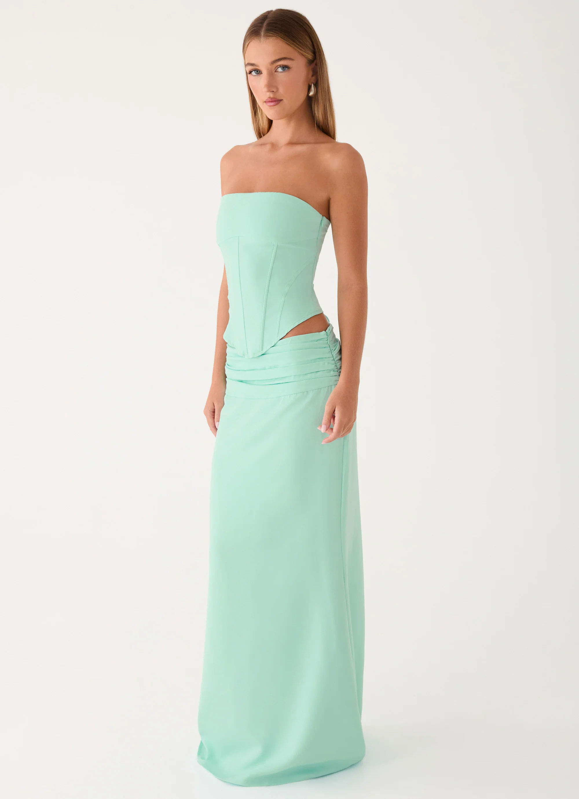 Tillie Corset Top - Aqua - Image 4