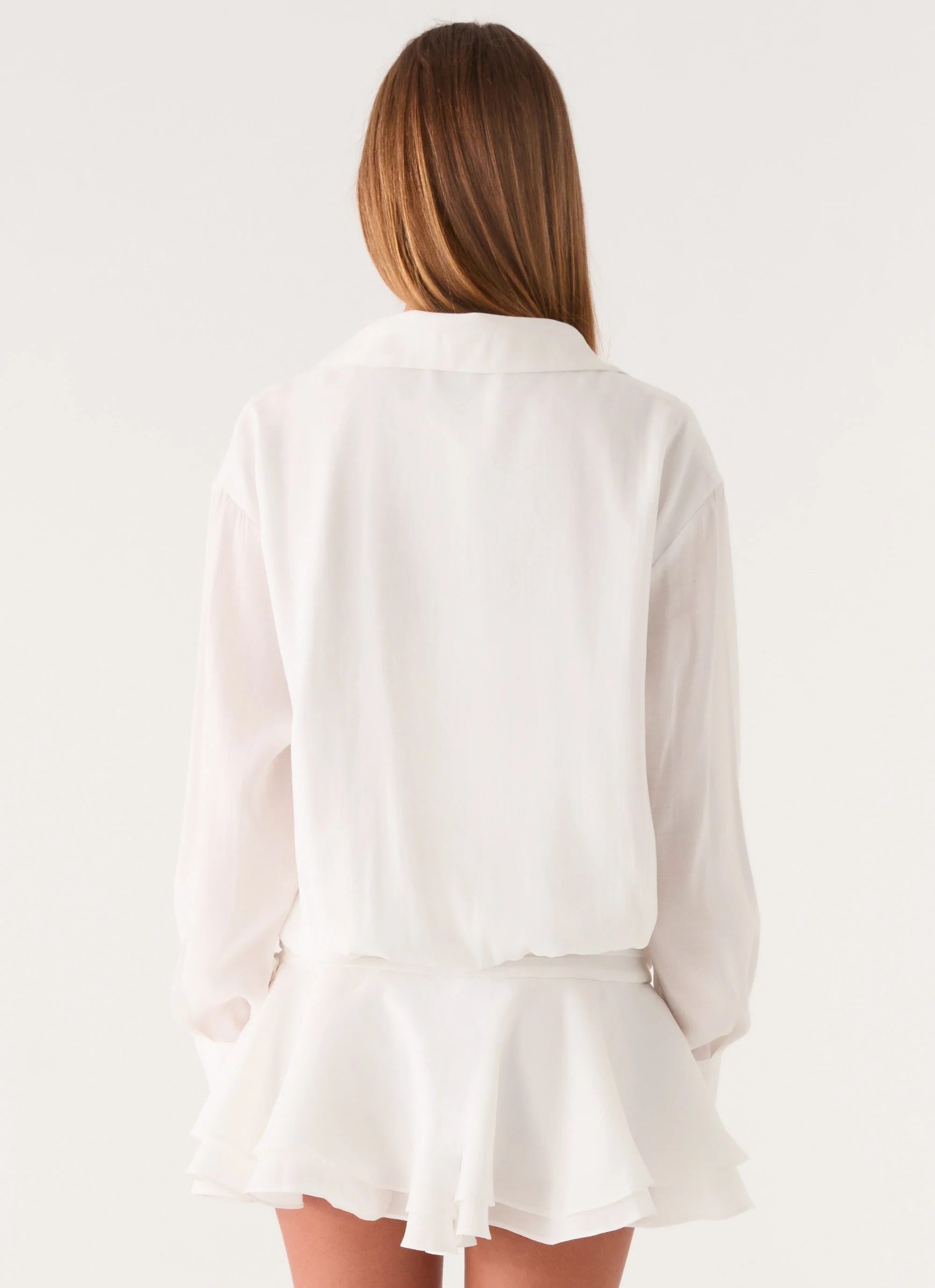 Tranter Mini Dress - White - Image 4