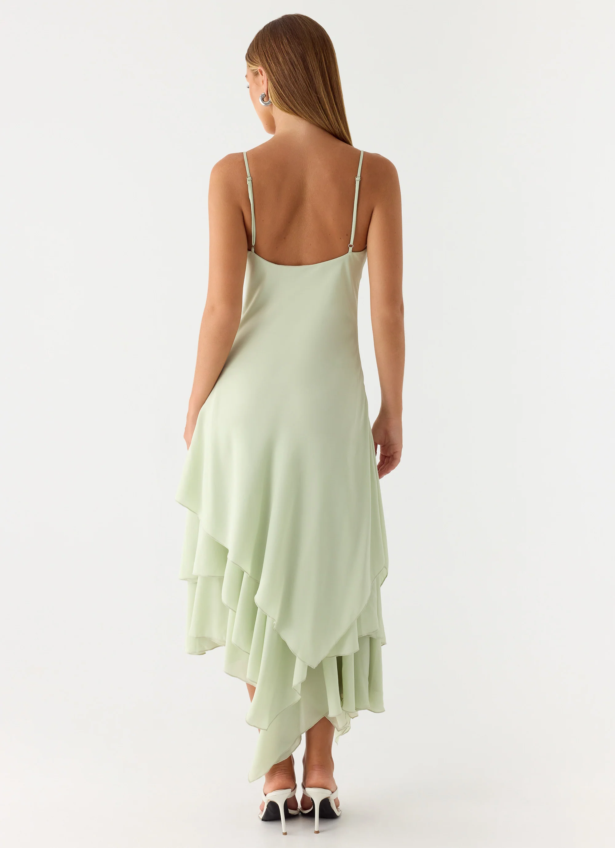 Trisette Midi Dress - Lime - Image 5