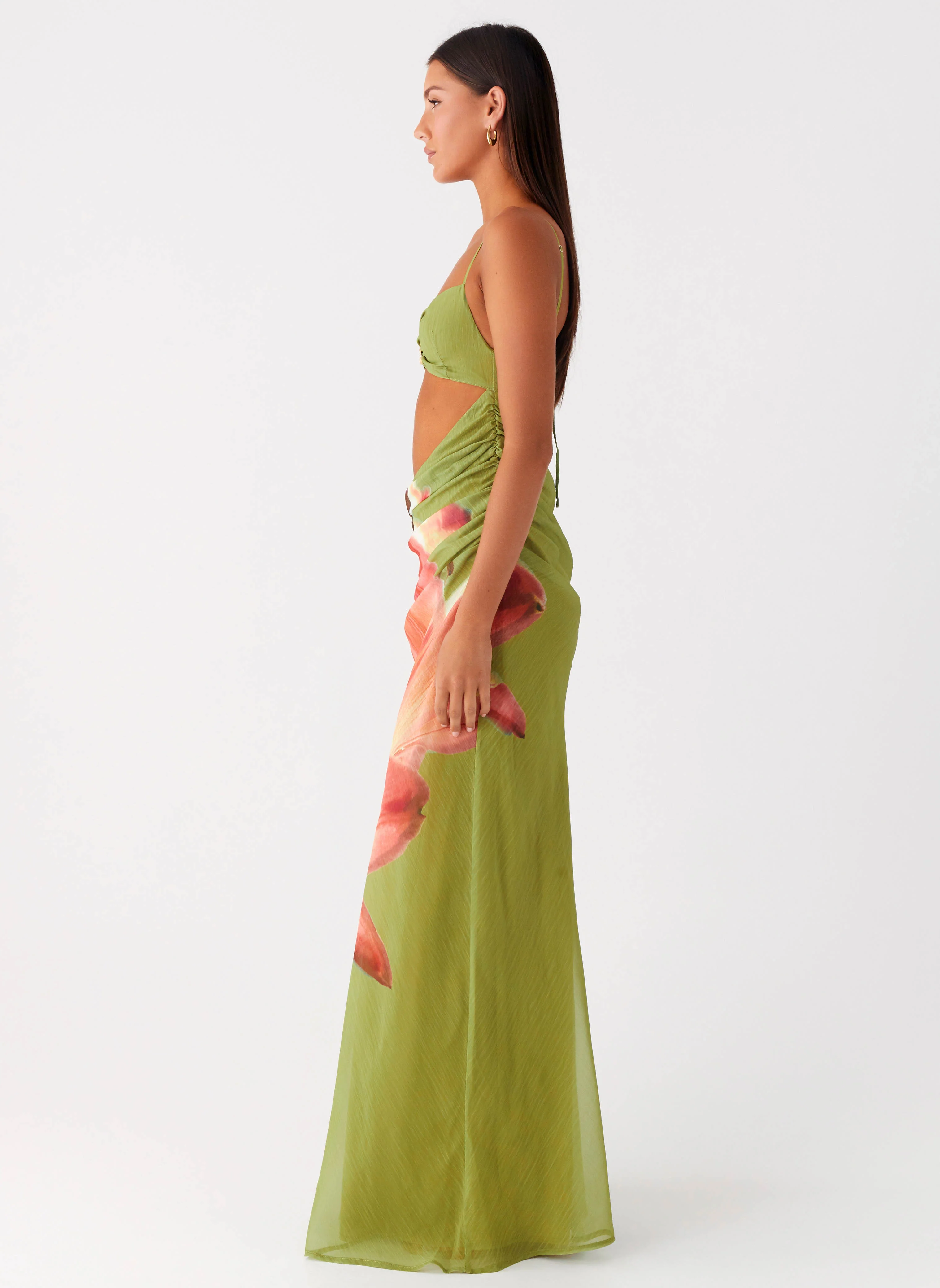 Tropic Rush Cut Out Maxi Dress - Jungle Floral - Image 3