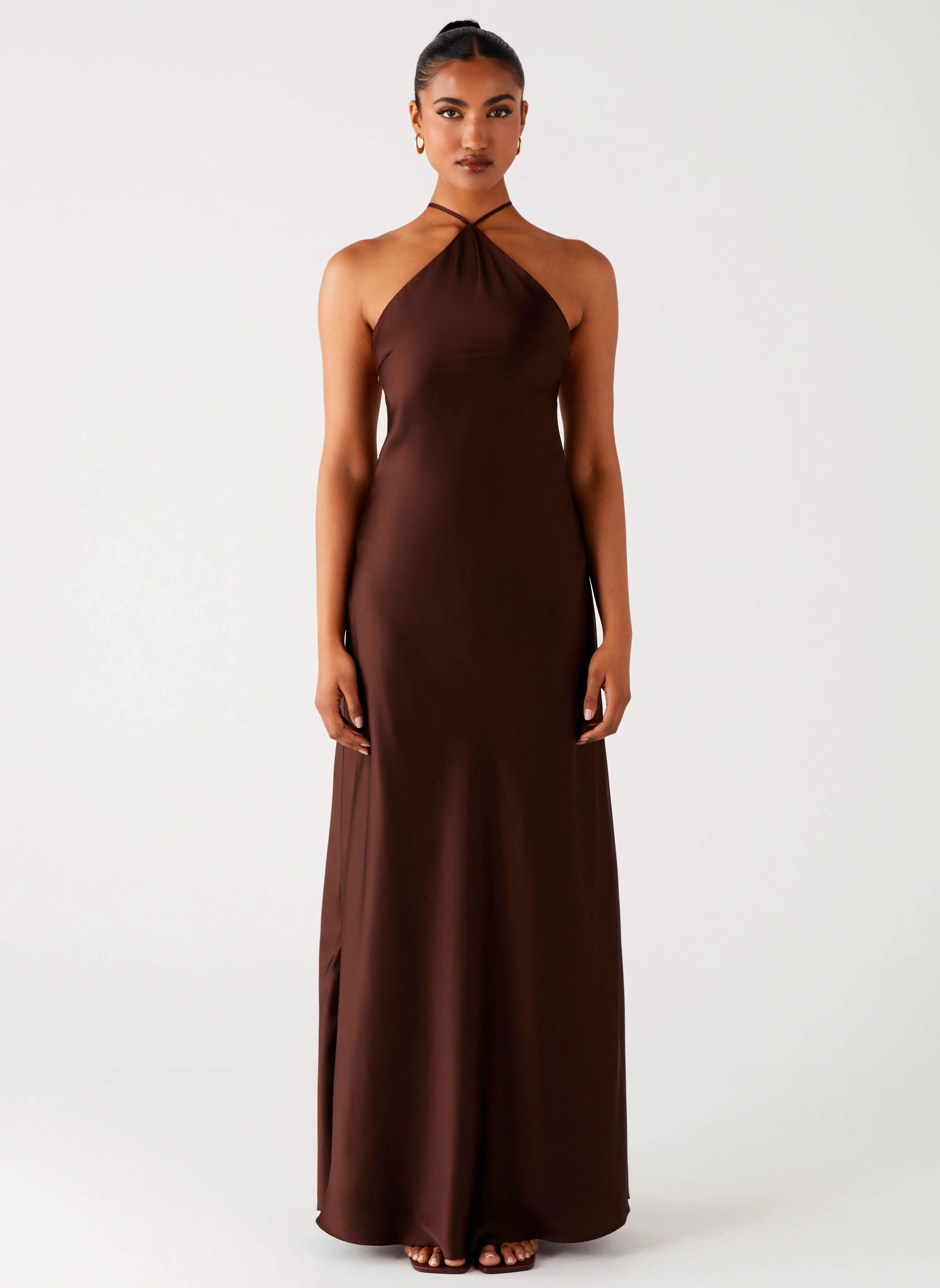 Tulama Maxi Dress - Chocolate - Image 2