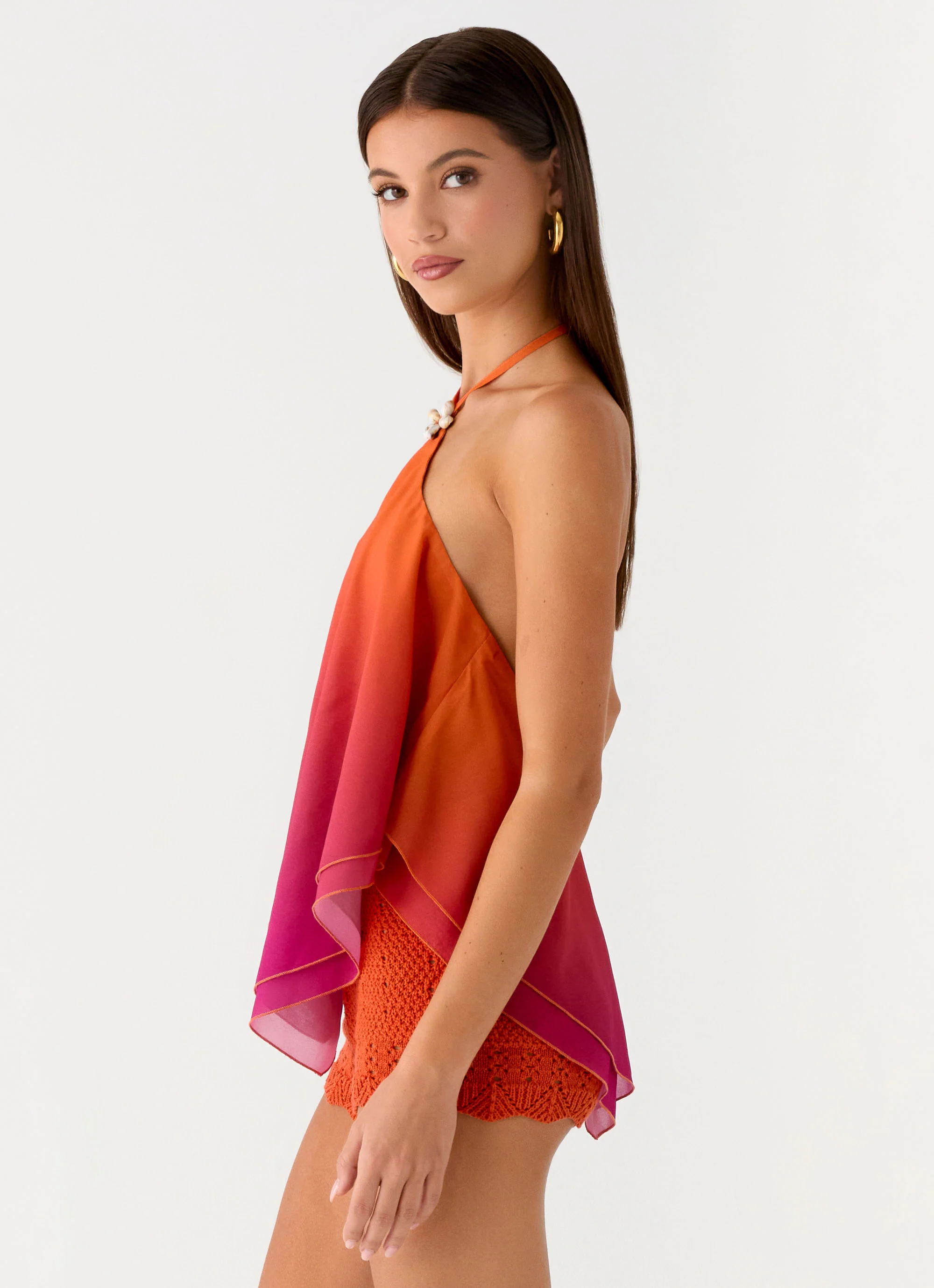 Twin Flame Top - Orange - Image 2