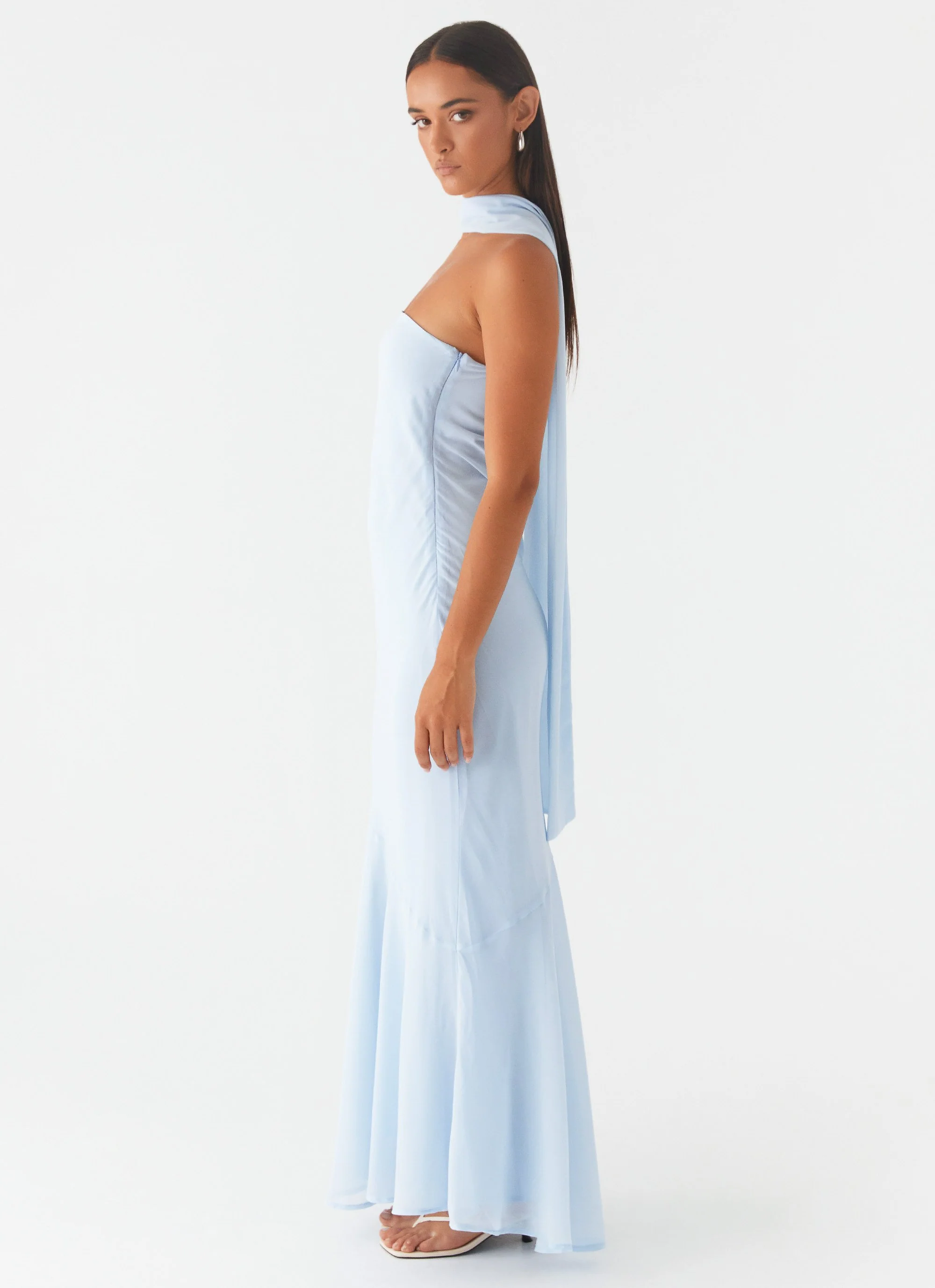 Under The Pagoda Maxi Dress - Blue - Image 3