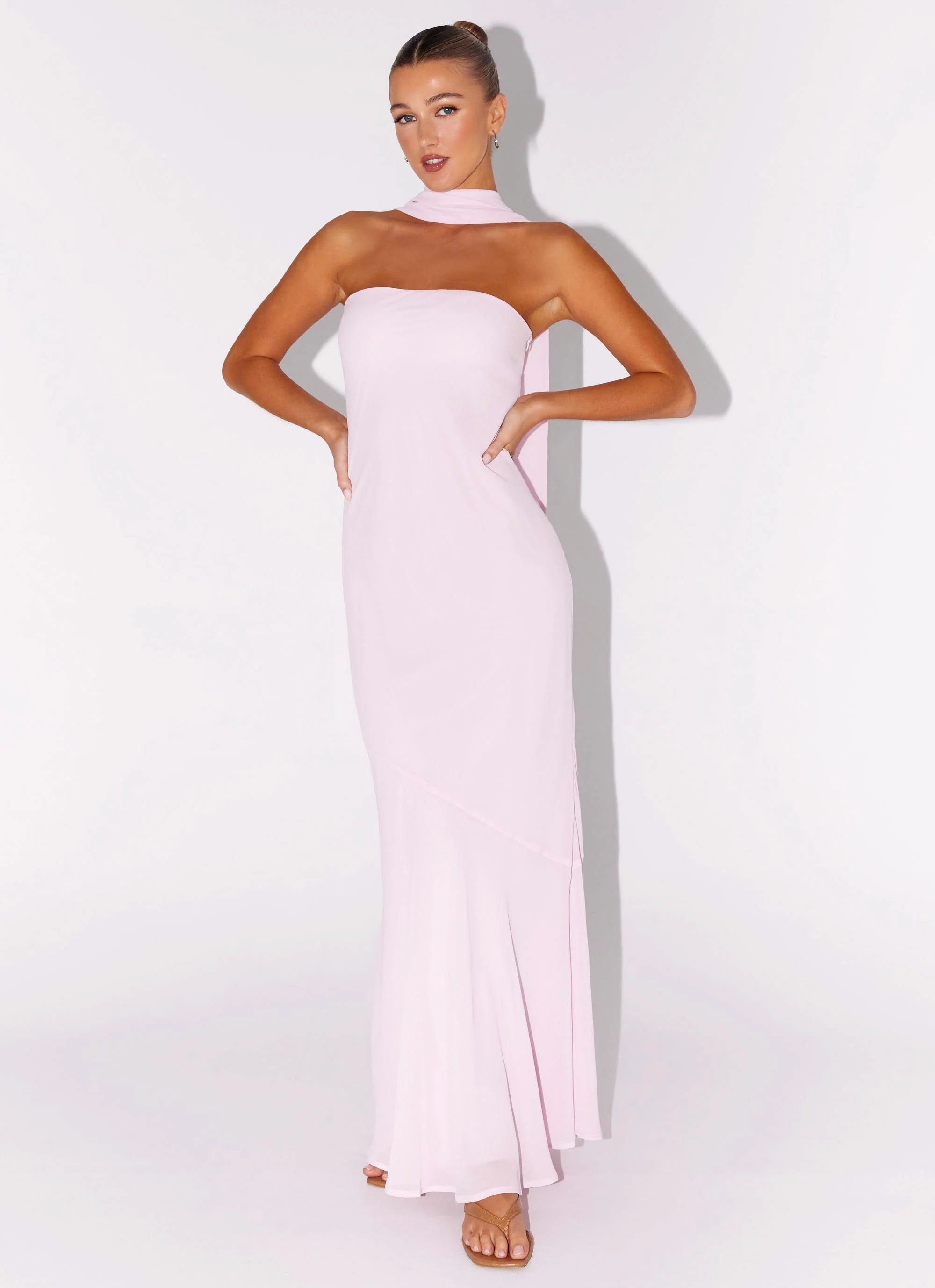 Under The Pagoda Maxi Dress - Pink - Image 3
