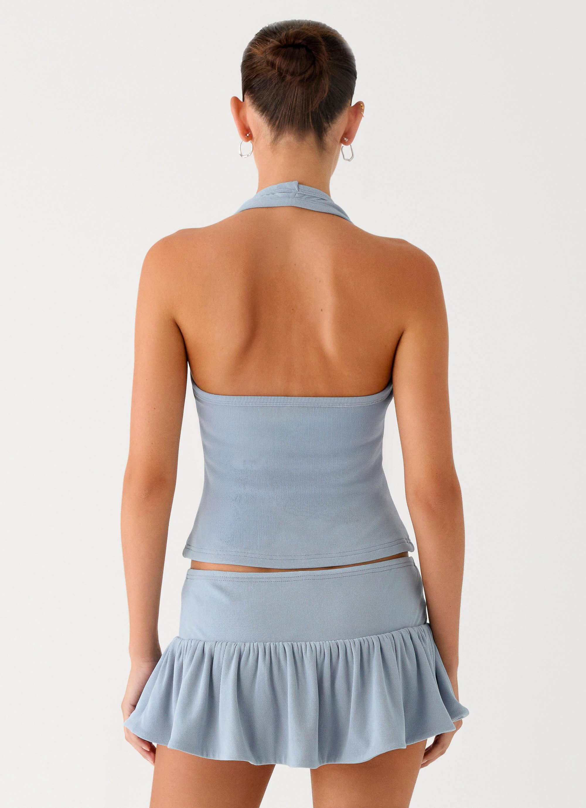Vegas Nights Halter Neck Top - Blue - Image 6