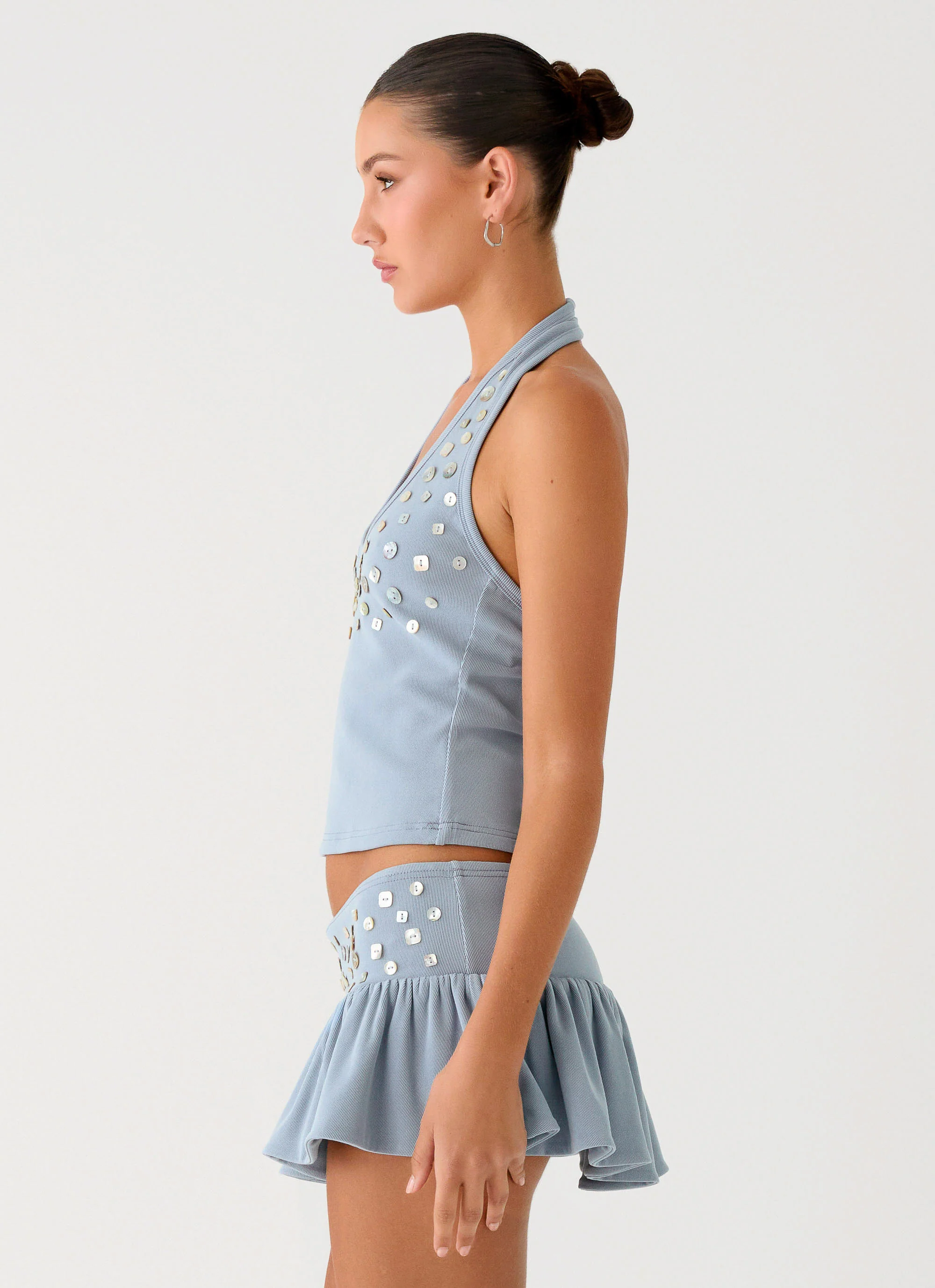 Vegas Nights Halter Neck Top - Blue - Image 7