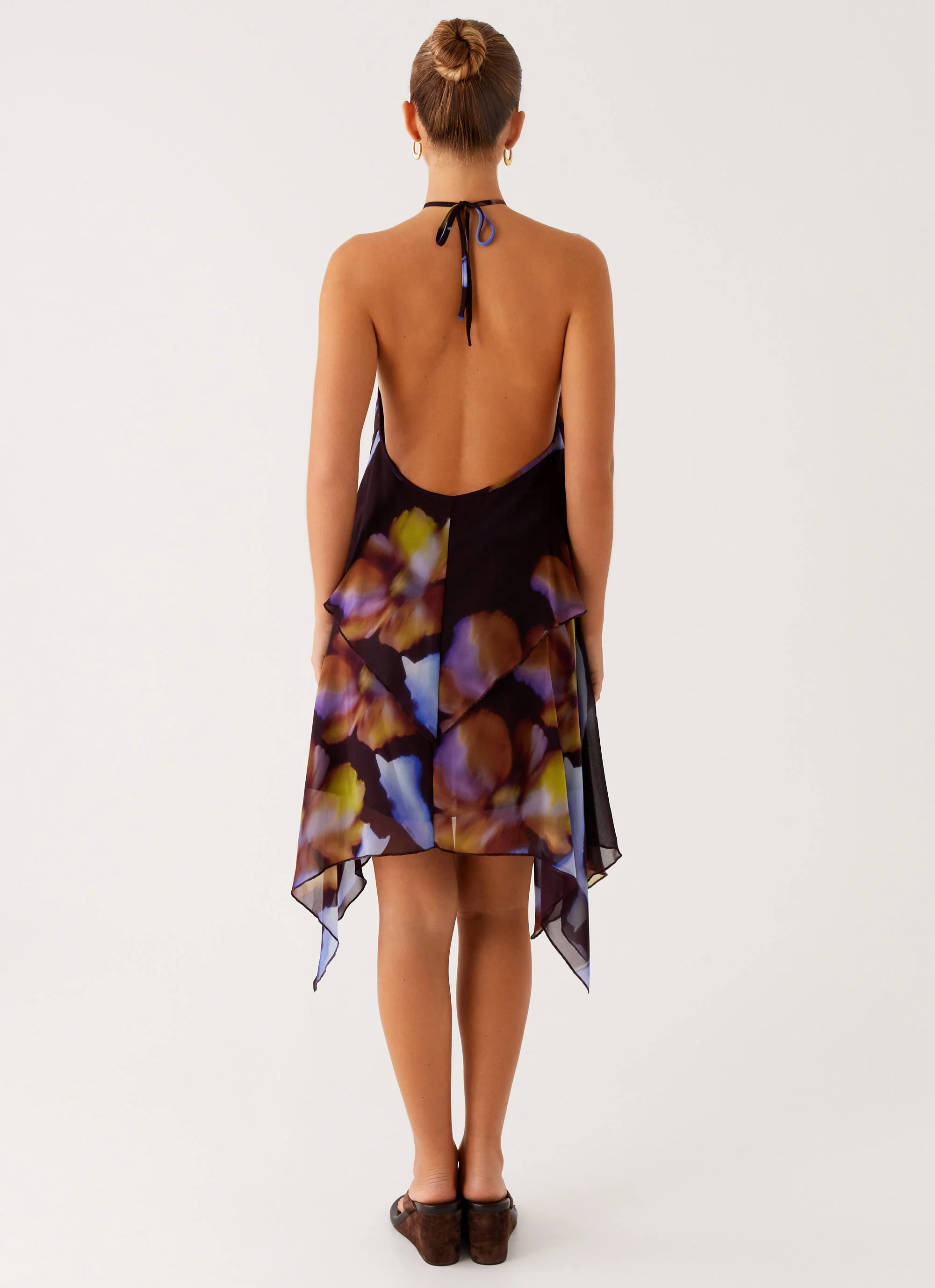 Verbena Midi Dress - Dark Floral - Image 4